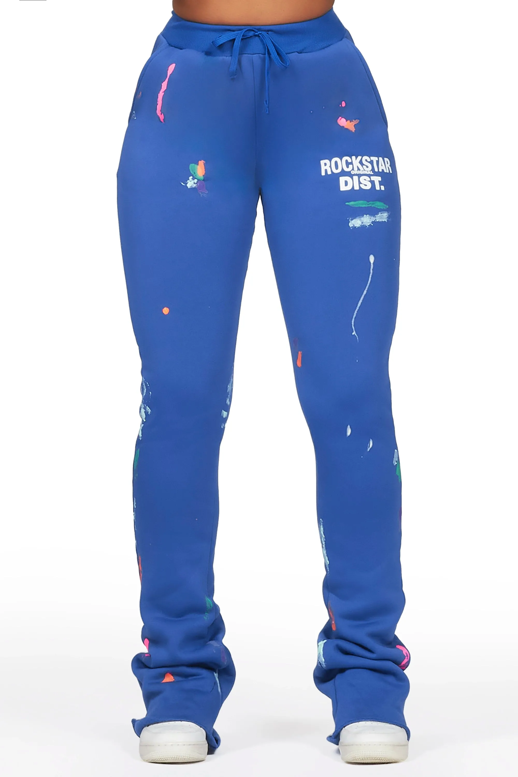 Shanae Royal Blue Super Stacked Track Pant sold by Rockstar Original