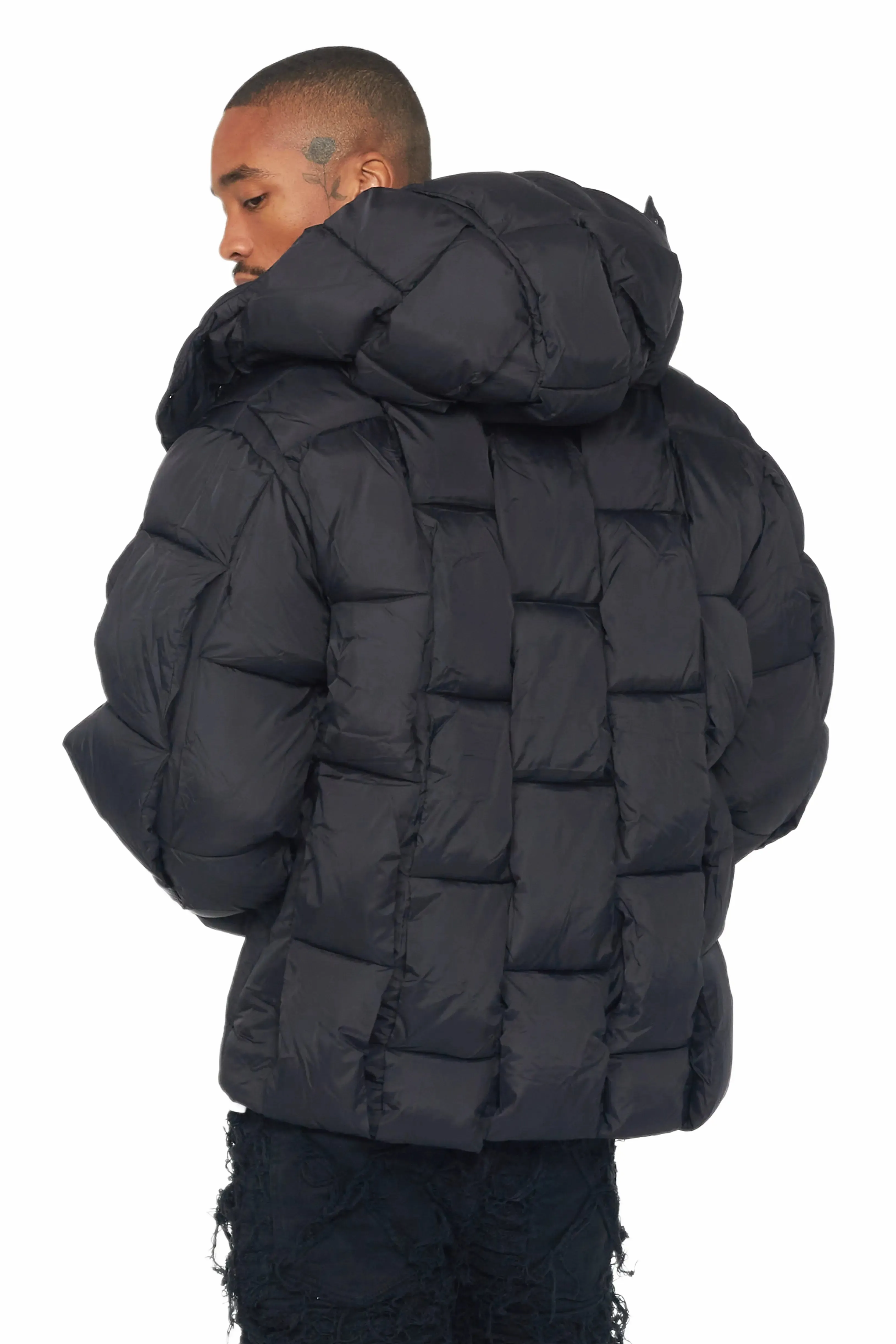 Marley Black Puffer Jacket sold by Rockstar Original product image thumbnail 4
