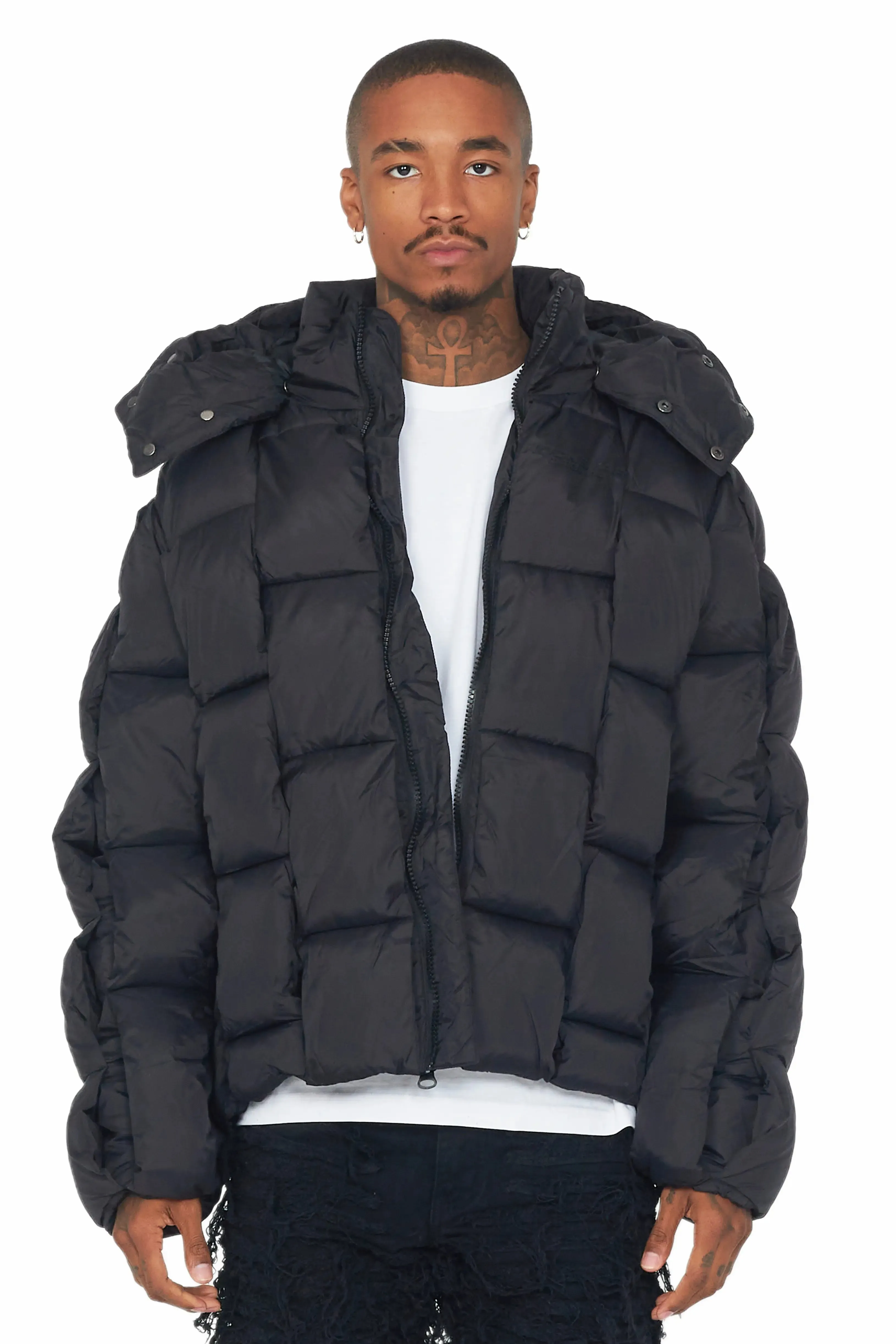 Marley Black Puffer Jacket sold by Rockstar Original