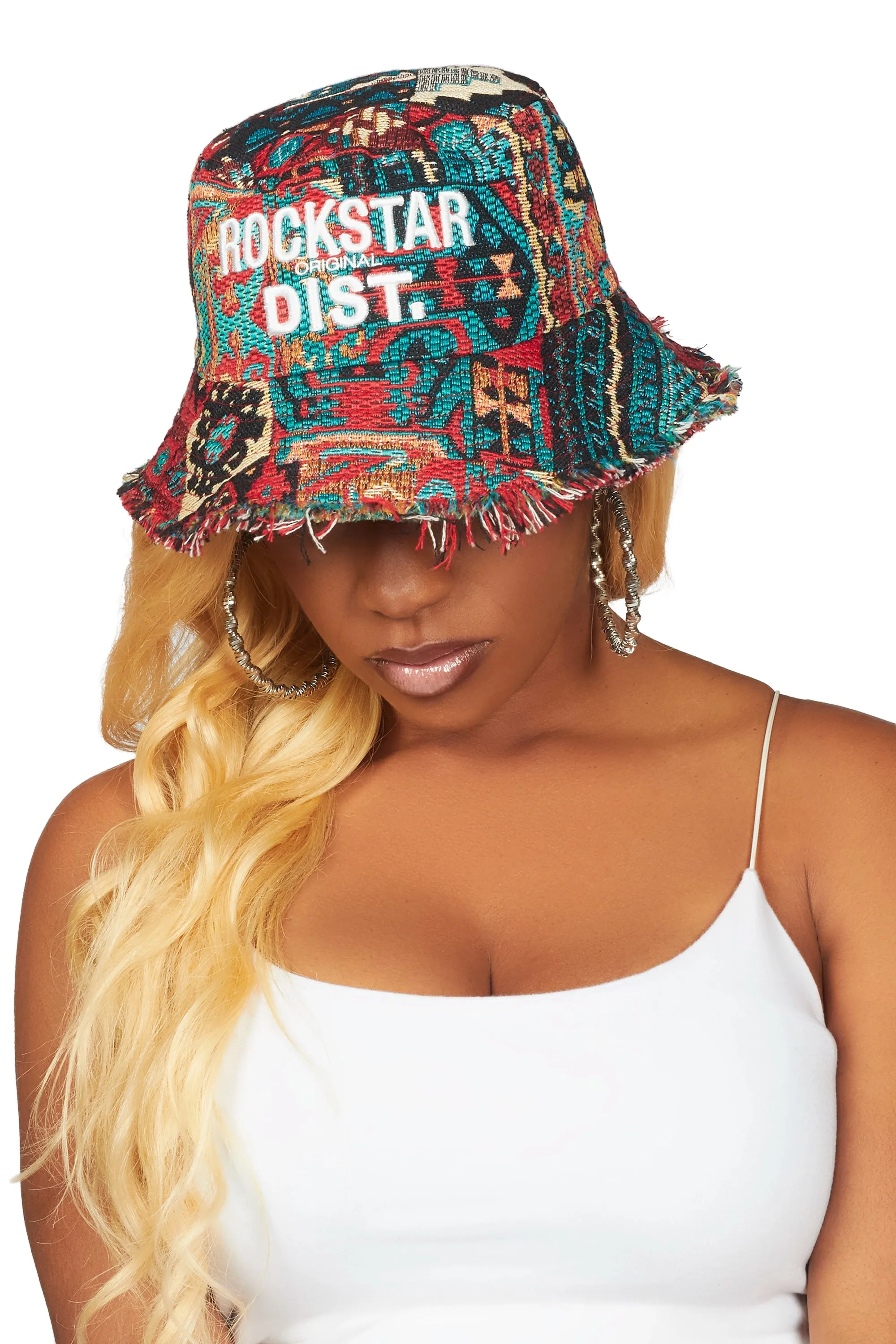 Tashyla Red Tapestry Bucket Hat sold by Rockstar Original