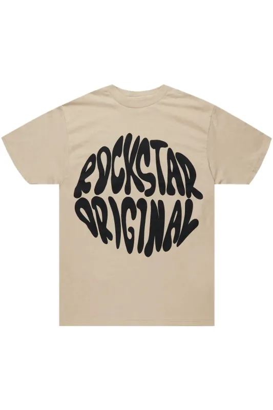 Thierry Beige Graphic T-Shirt sold by Rockstar Original
