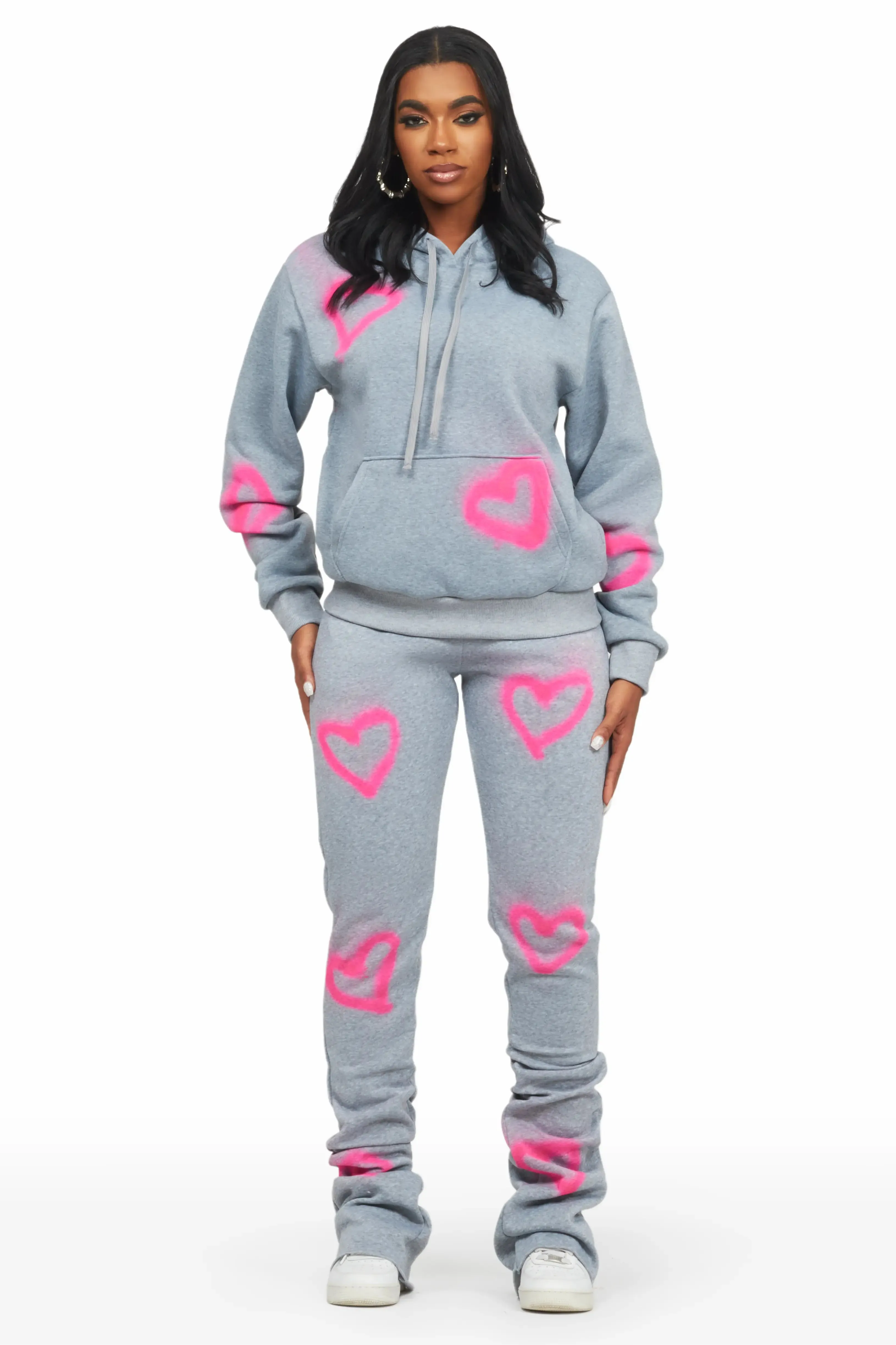 Monika Heather Grey Super Stacked Trackset sold by Rockstar Original product image thumbnail 2