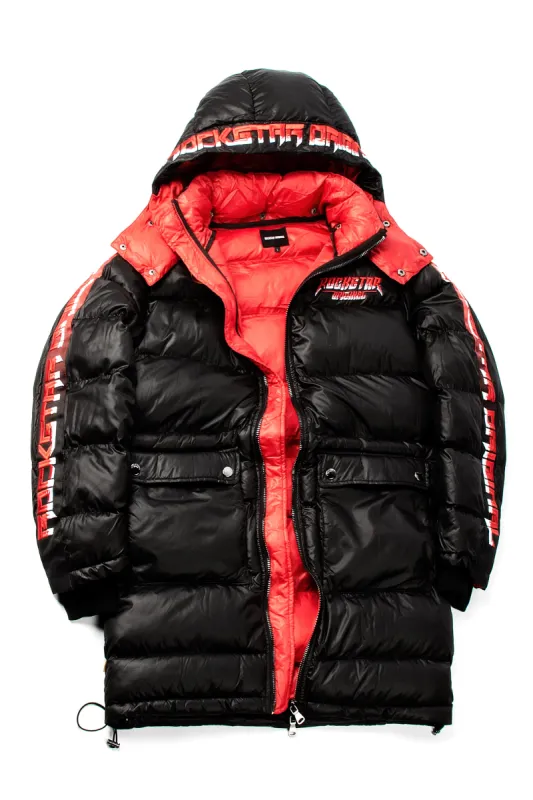 Hayes Mid-Length Puffer Jacket - Black sold by Rockstar Original