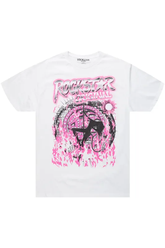 Serenade White Graphic T-Shirt sold by Rockstar Original