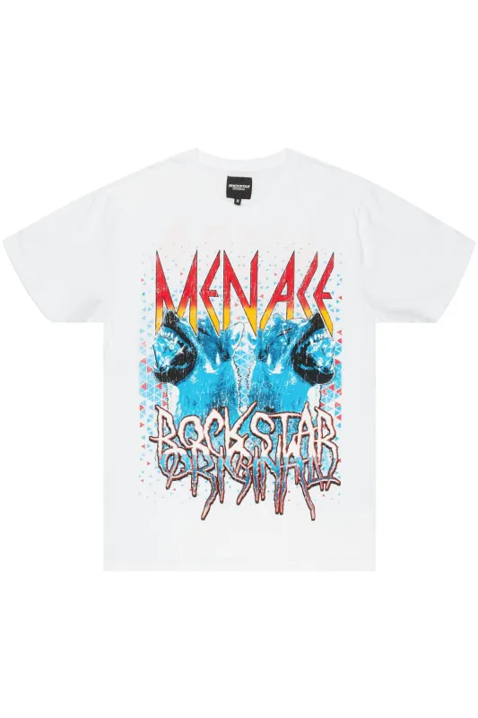 Nophux White Graphic T-Shirt sold by Rockstar Original