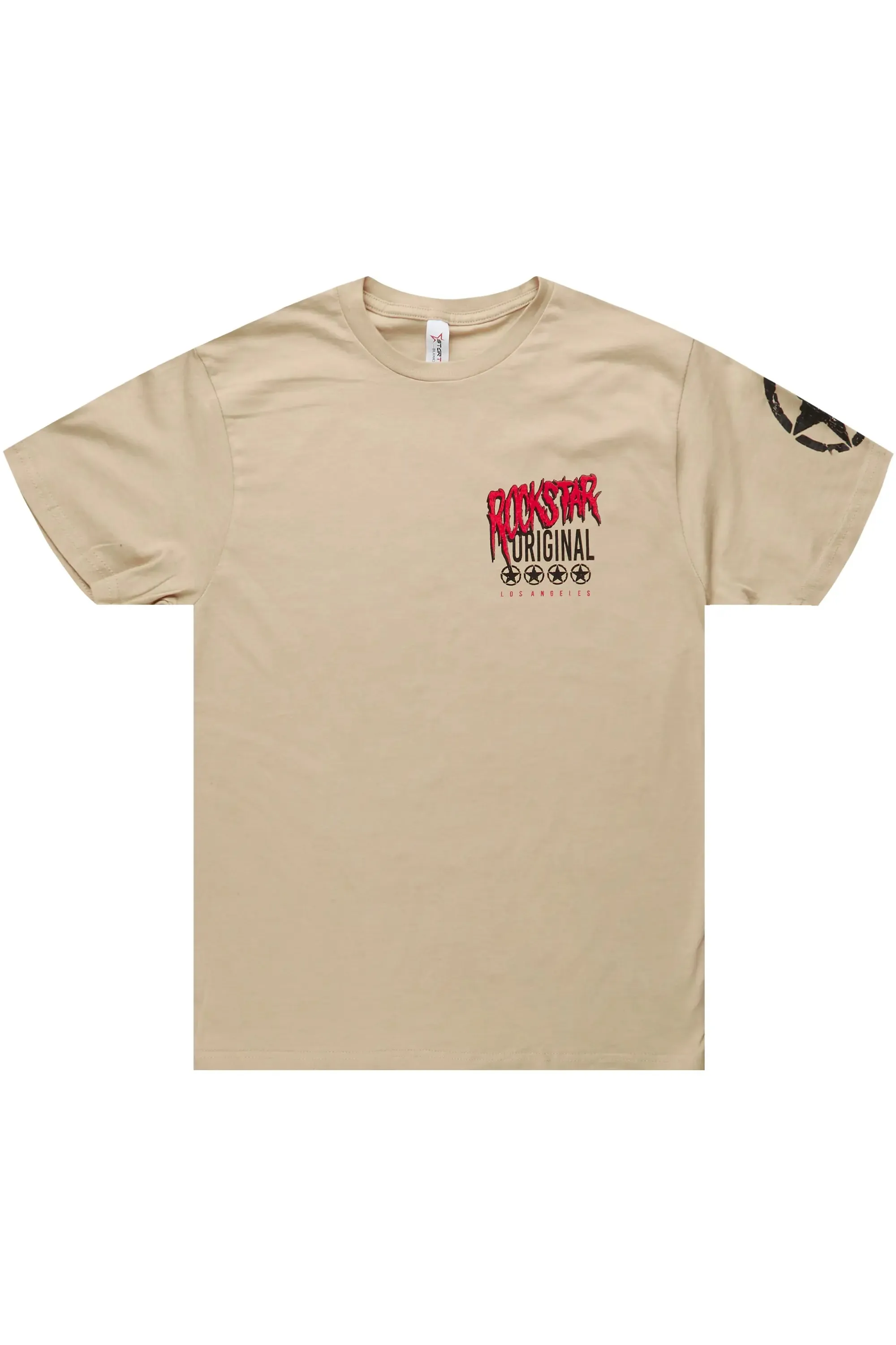 Wizzurd Beige Graphic T-Shirt sold by Rockstar Original product image thumbnail 5