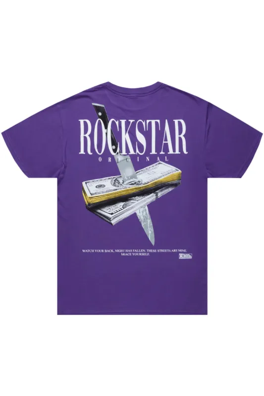 Sheridan Purple Oversized T-Shirt sold by Rockstar Original