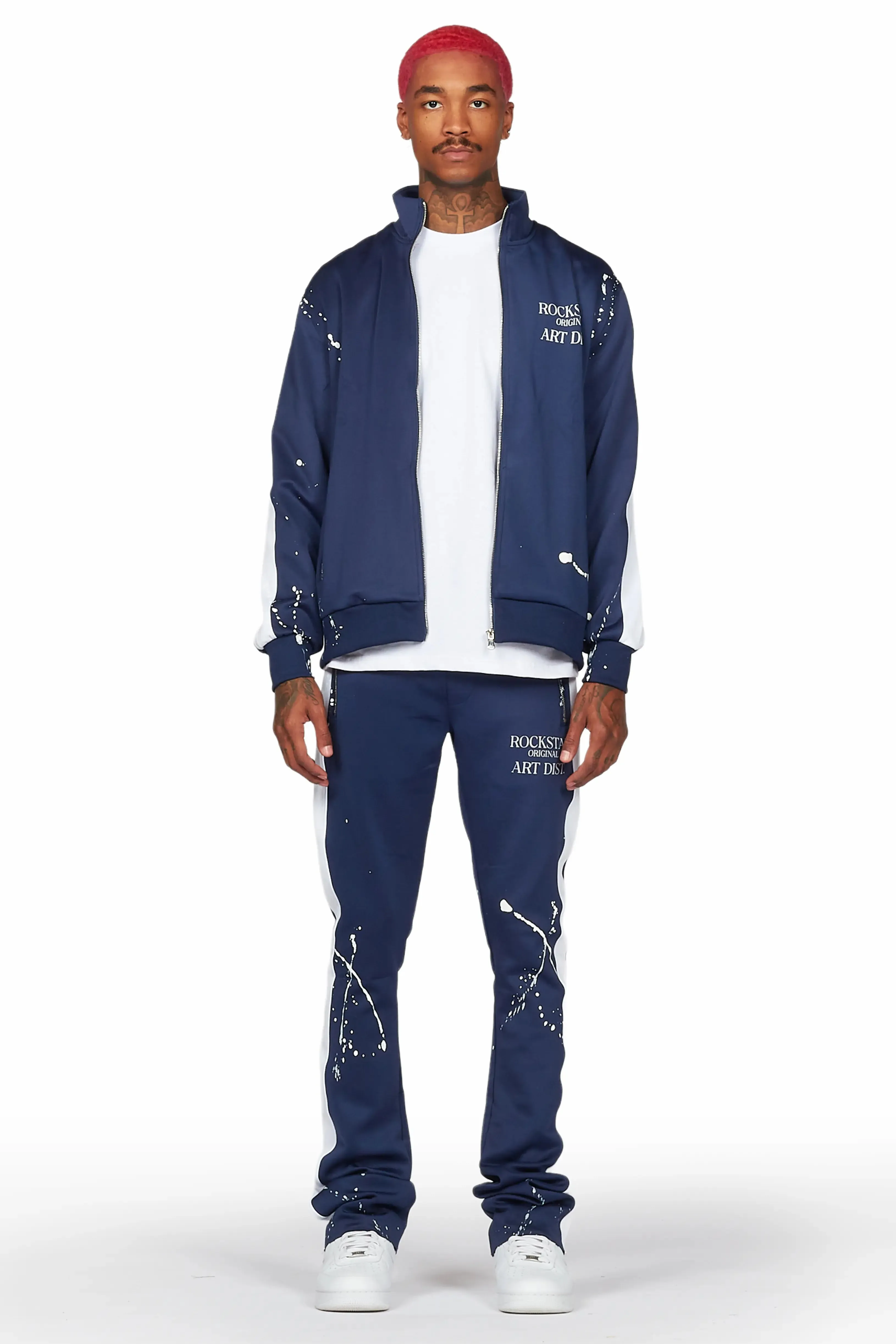 Albion Navy Tricot Stacked Track Set sold by Rockstar Original product image thumbnail 3