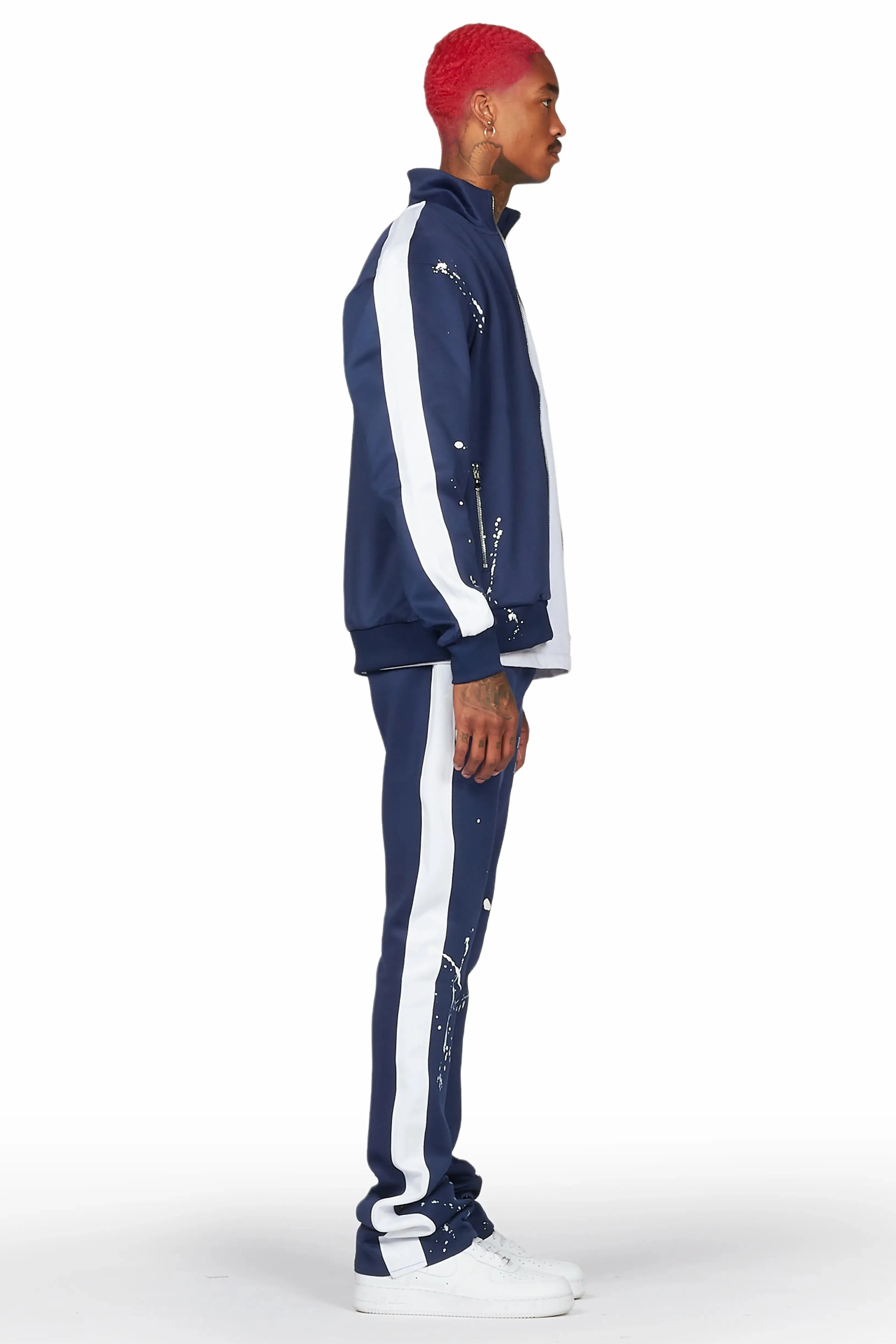 Albion Navy Tricot Stacked Track Set sold by Rockstar Original product image thumbnail 4