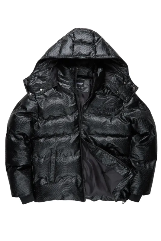 Luka Black Puffer Jacket sold by Rockstar Original