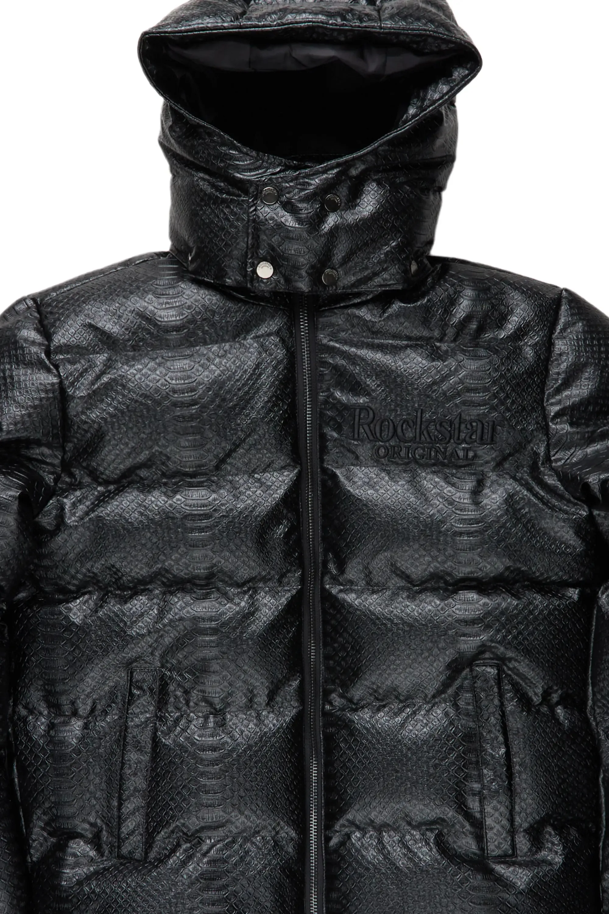 Luka Black Puffer Jacket sold by Rockstar Original product image thumbnail 3