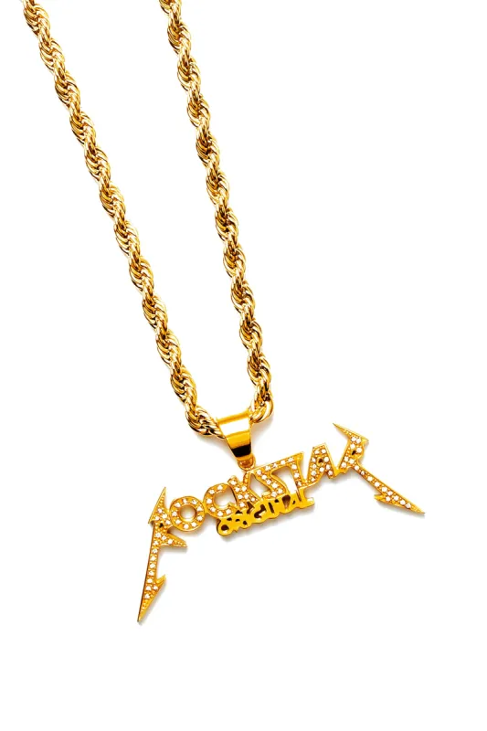 Rockstar Original Pendant Necklace - Gold sold by Rockstar Original