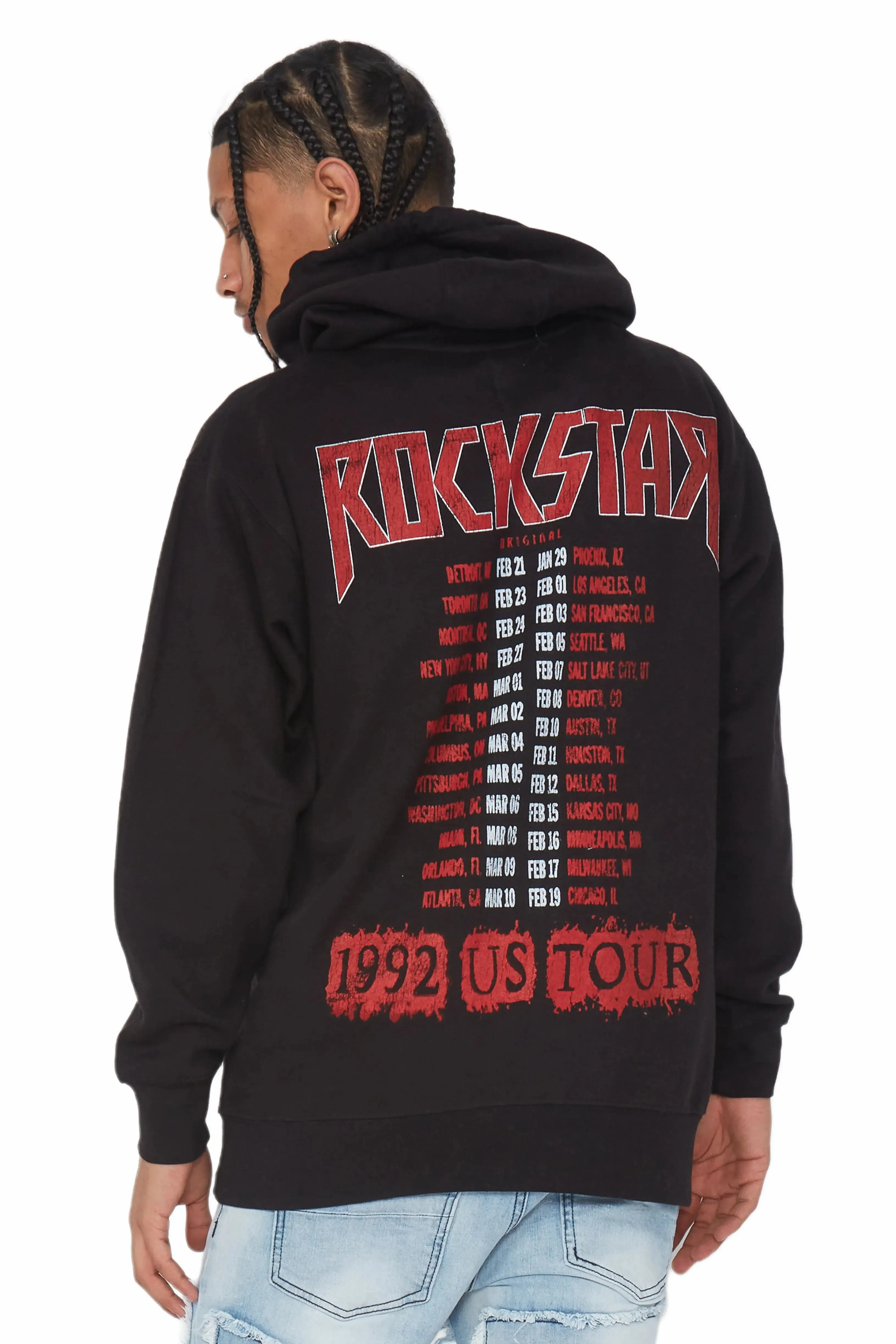 Sabbath Black Graphic Printed Hoodie sold by Rockstar Original product image thumbnail 2