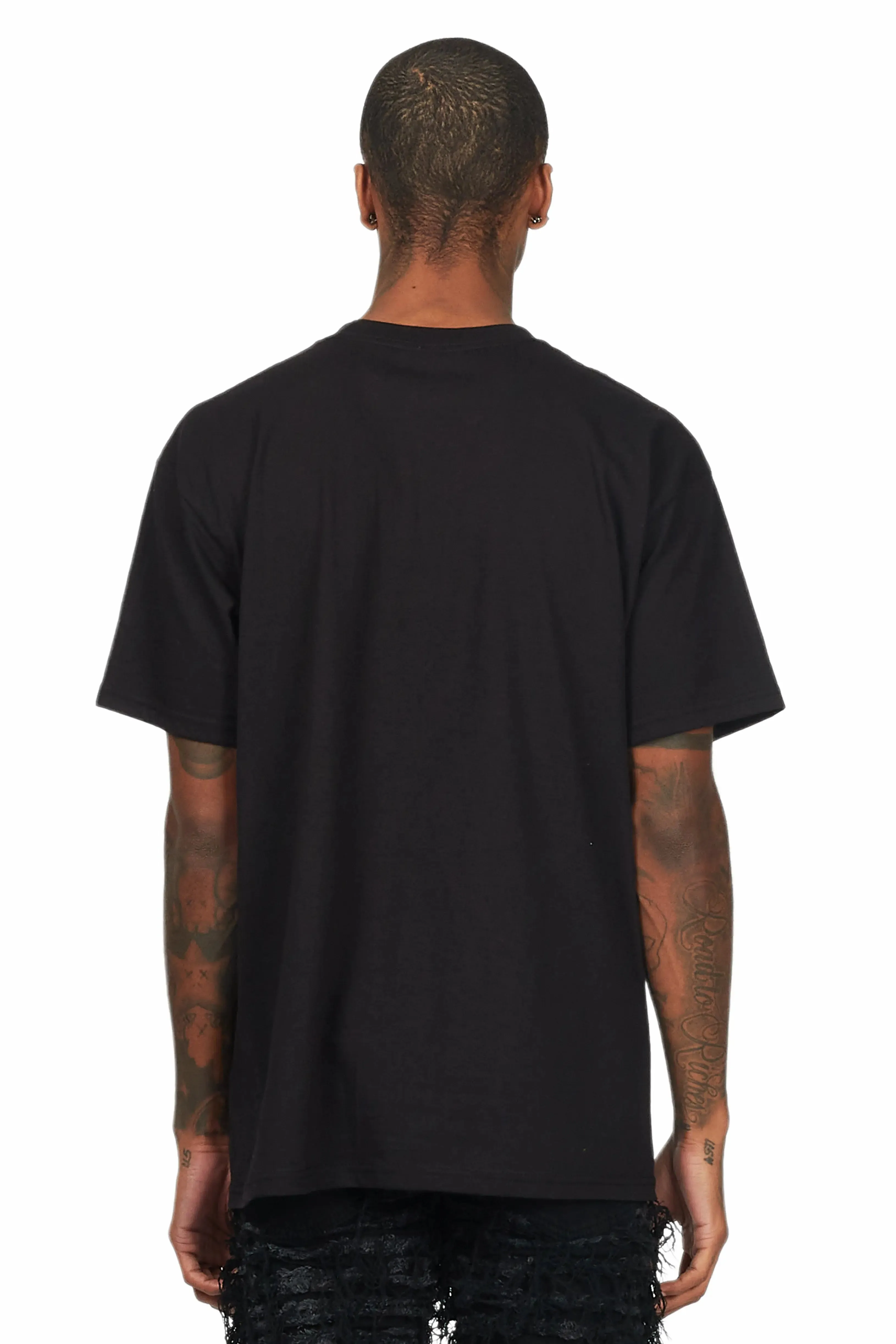 Murdra Black Graphic T-Shirt sold by Rockstar Original product image thumbnail 4