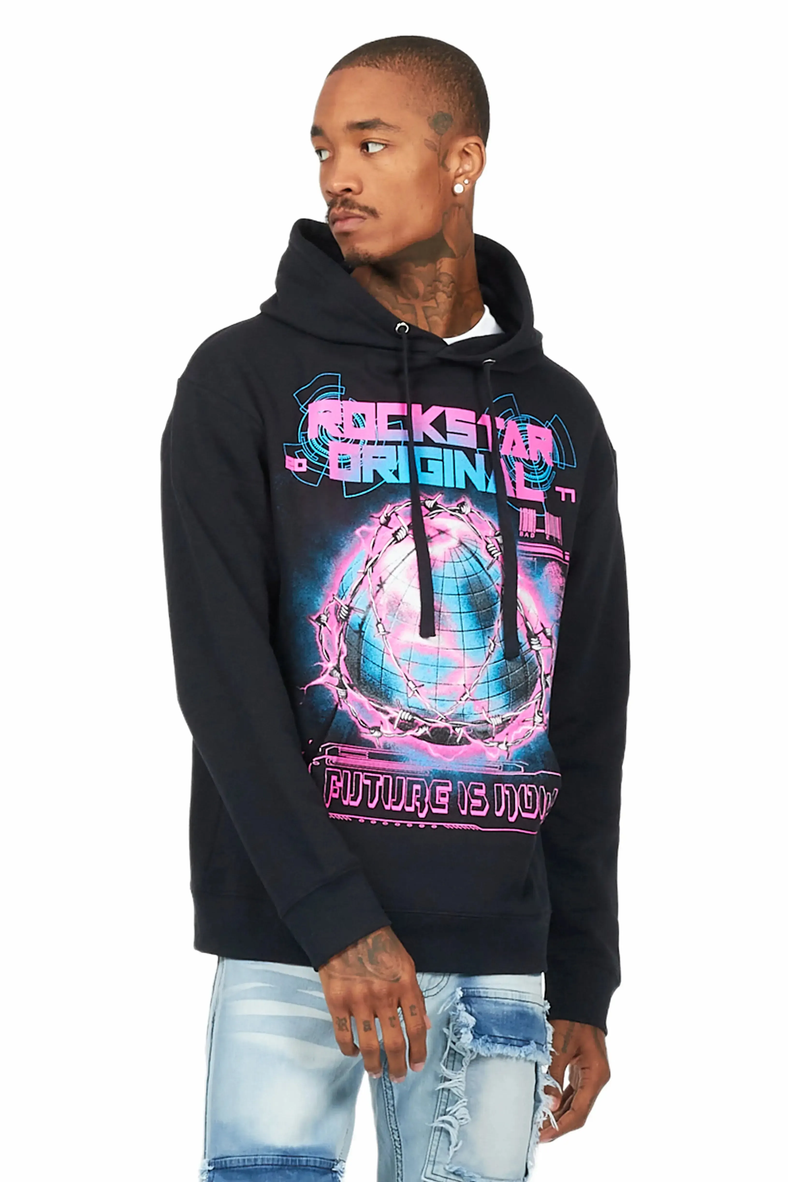 Digital Black Graphic Hoodie sold by Rockstar Original product image thumbnail 4