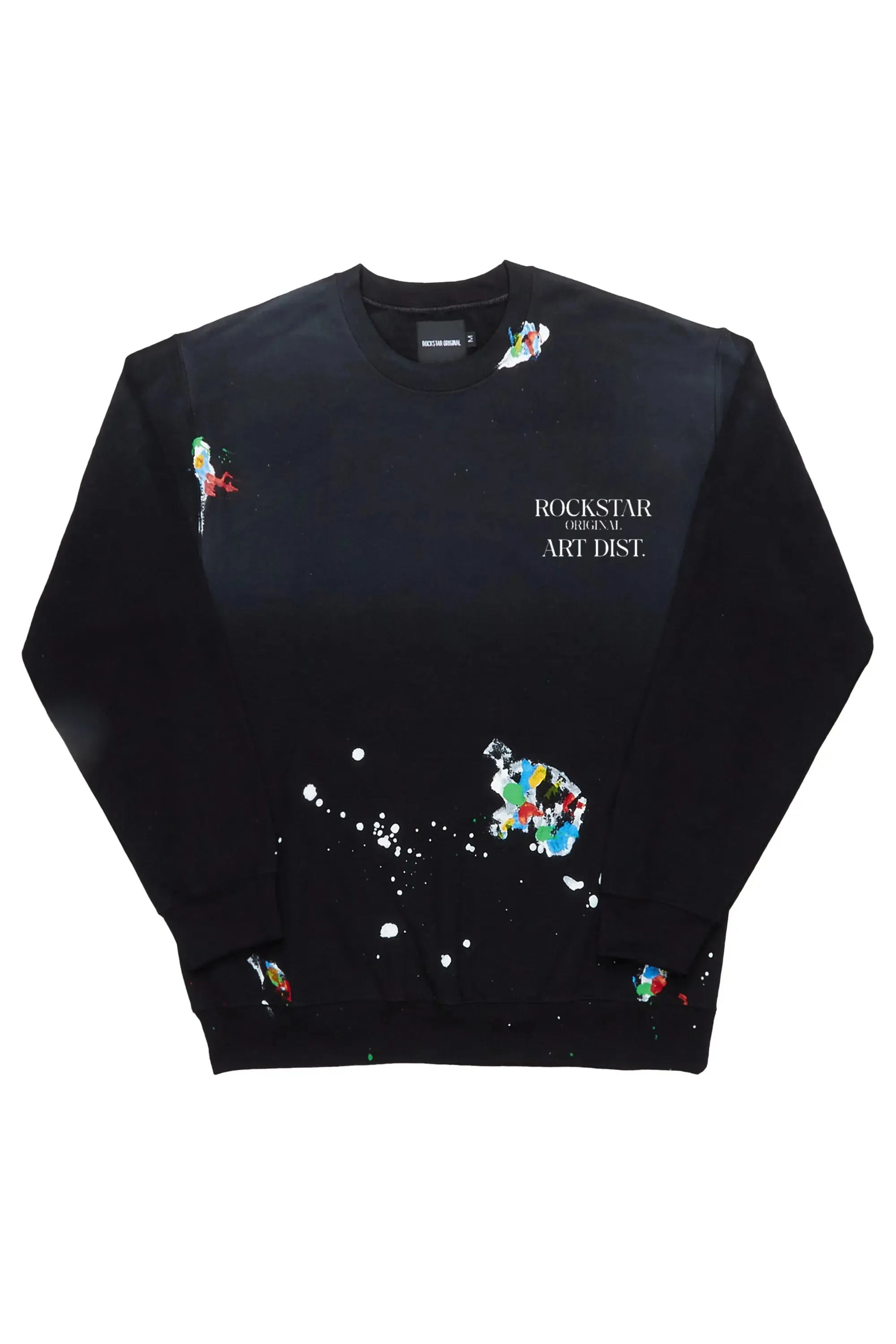 Rockstar Art Dist Black Crewneck sold by Rockstar Original
