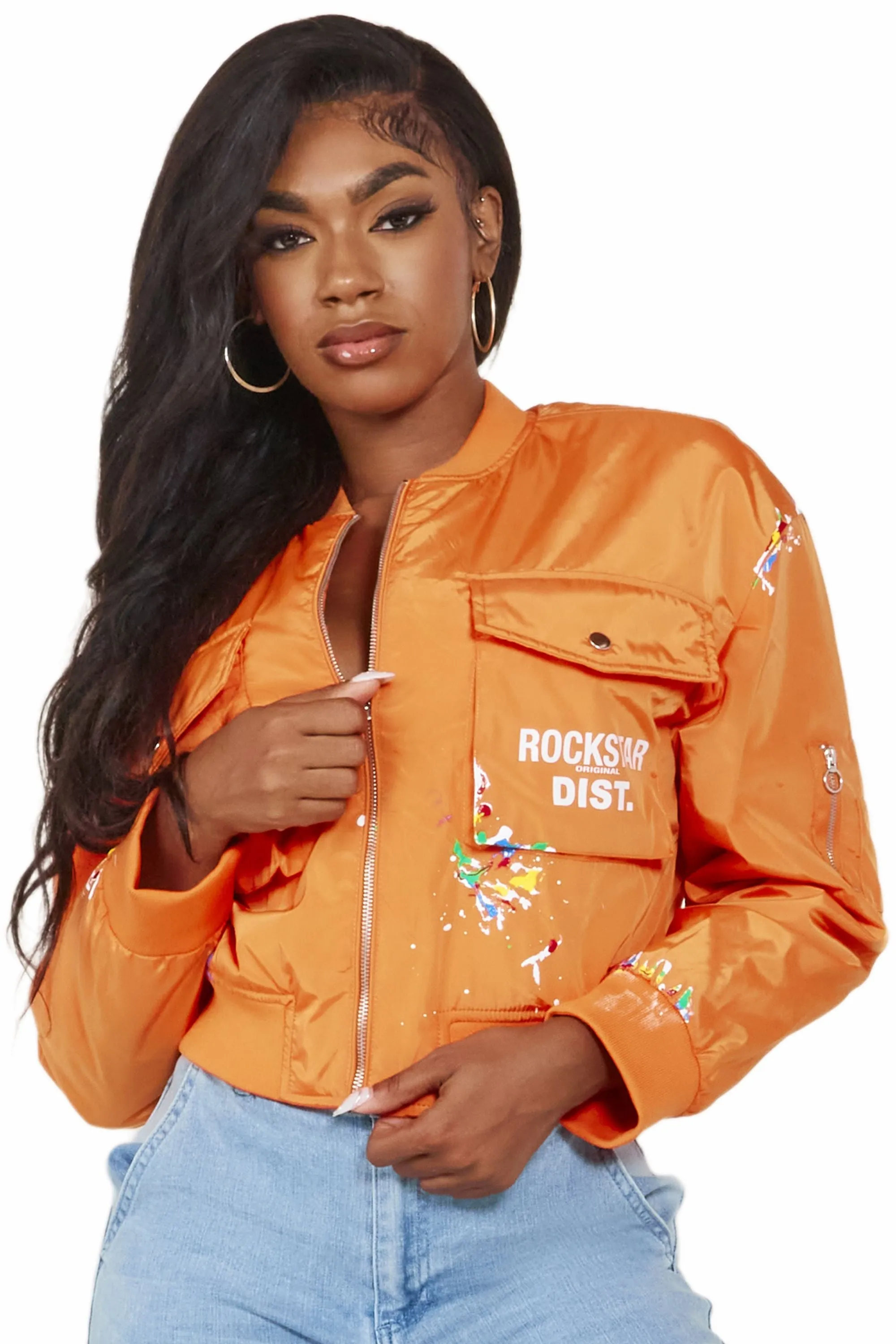 Mosha Orange Jacket sold by Rockstar Original product image thumbnail 2