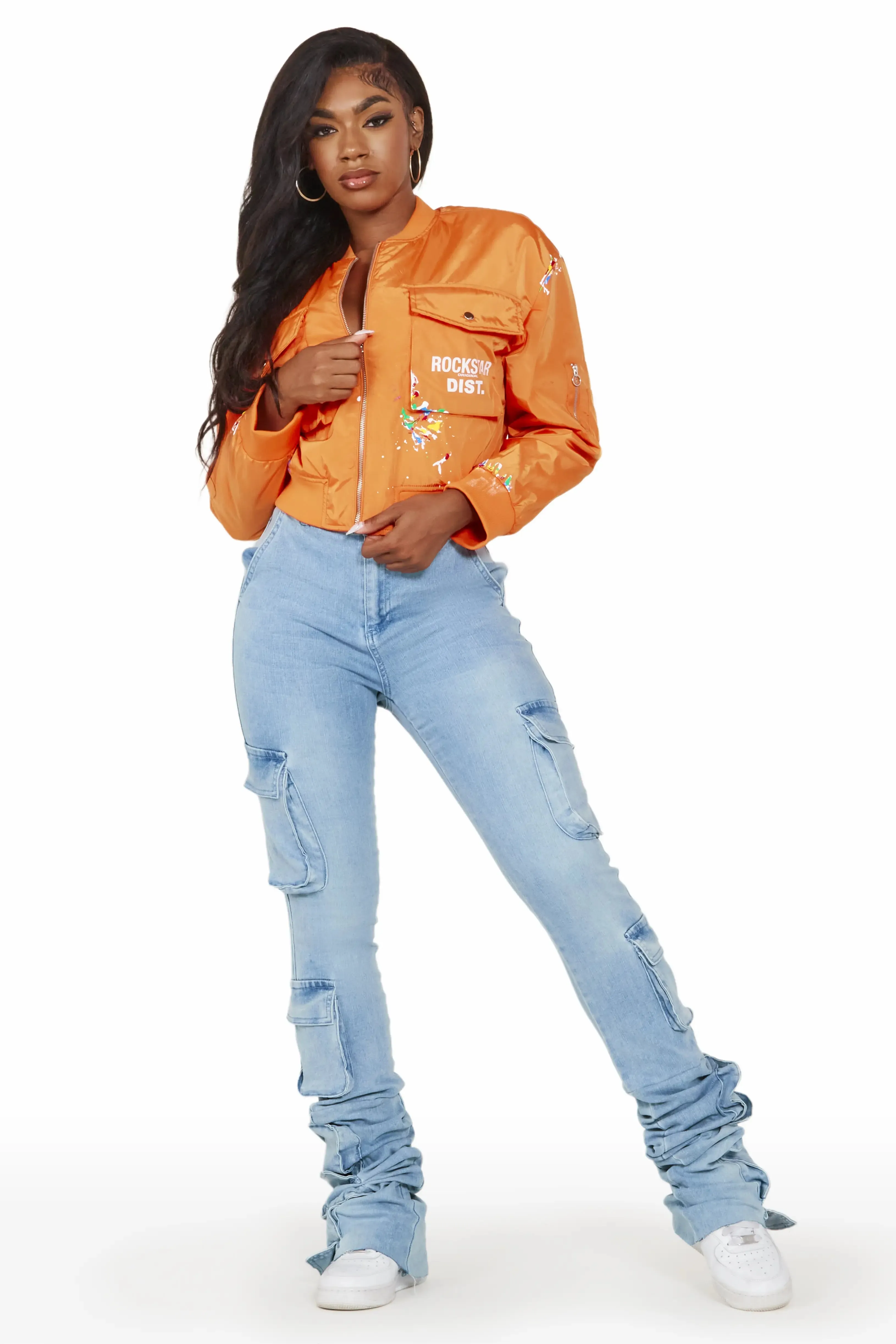 Mosha Orange Jacket sold by Rockstar Original product image thumbnail 3