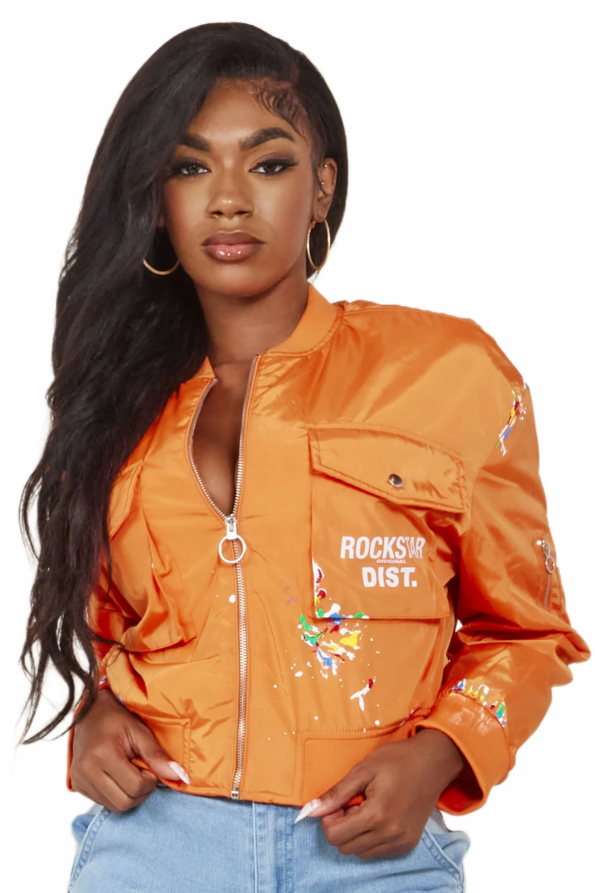 Mosha Orange Jacket sold by Rockstar Original product image thumbnail 4