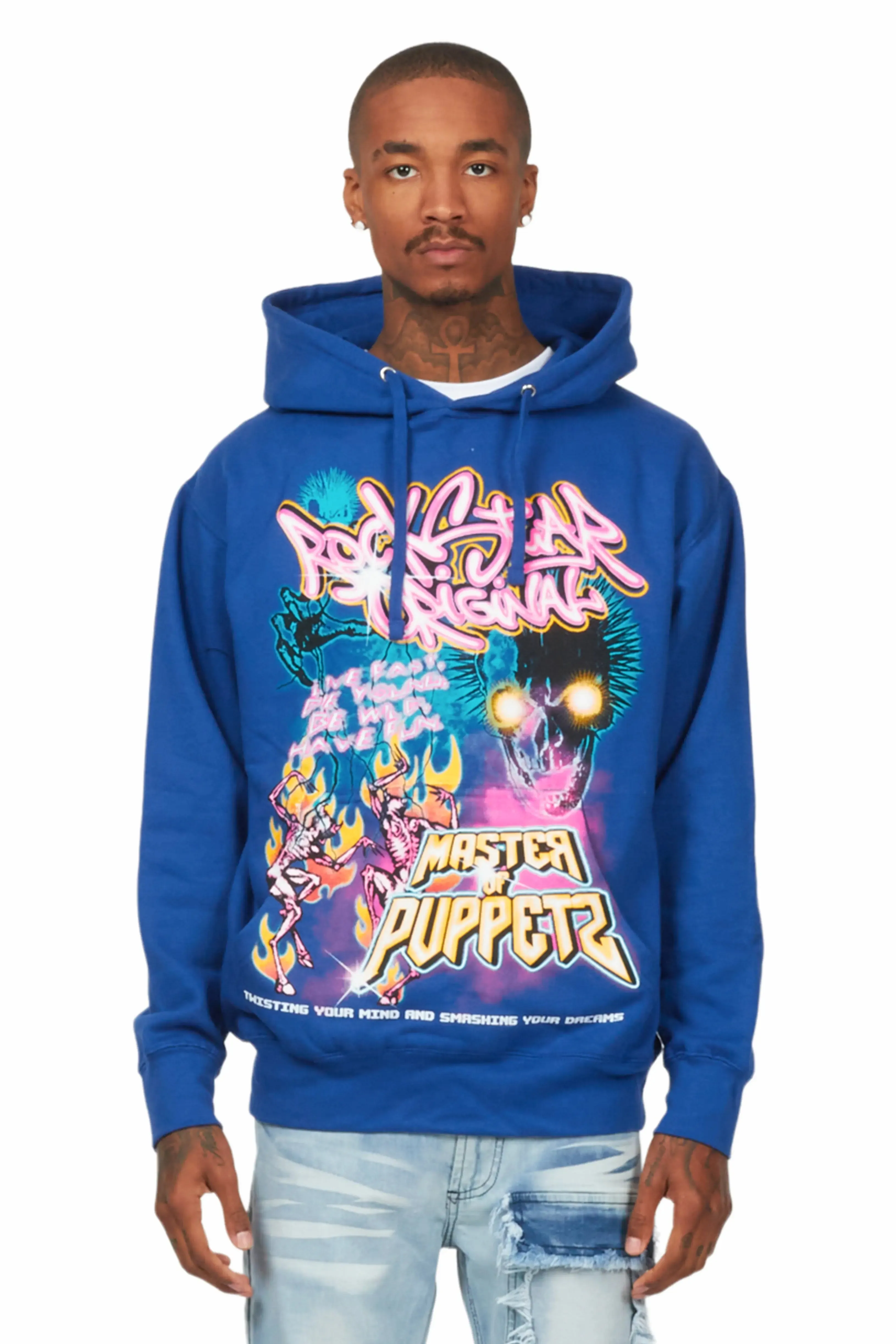 Niko Royal Blue Graphic Hoodie sold by Rockstar Original