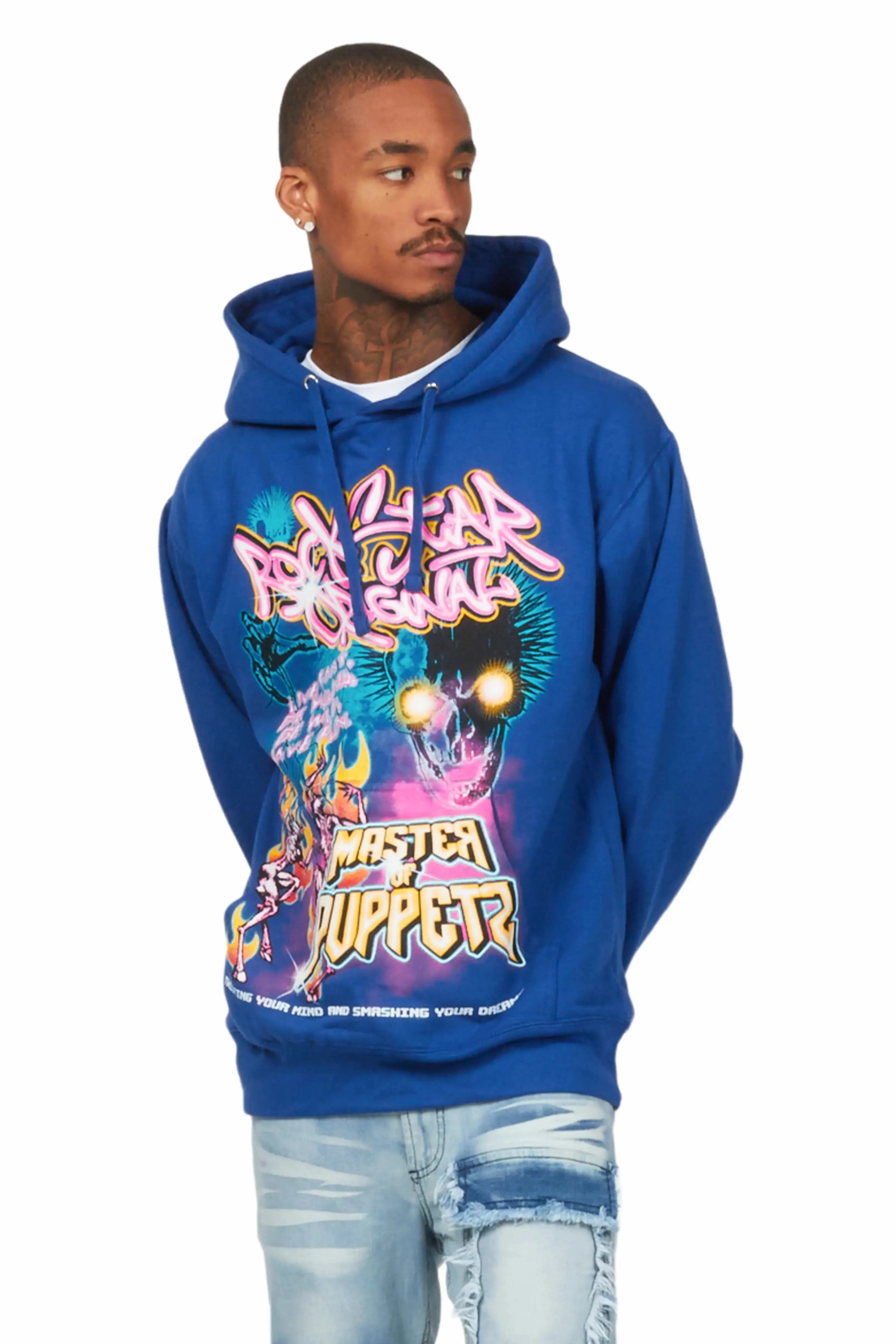 Niko Royal Blue Graphic Hoodie sold by Rockstar Original product image thumbnail 4
