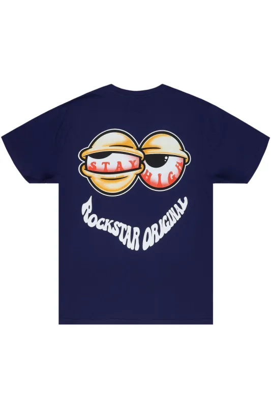 Highya Navy Graphic T-Shirt made by Rockstar Original