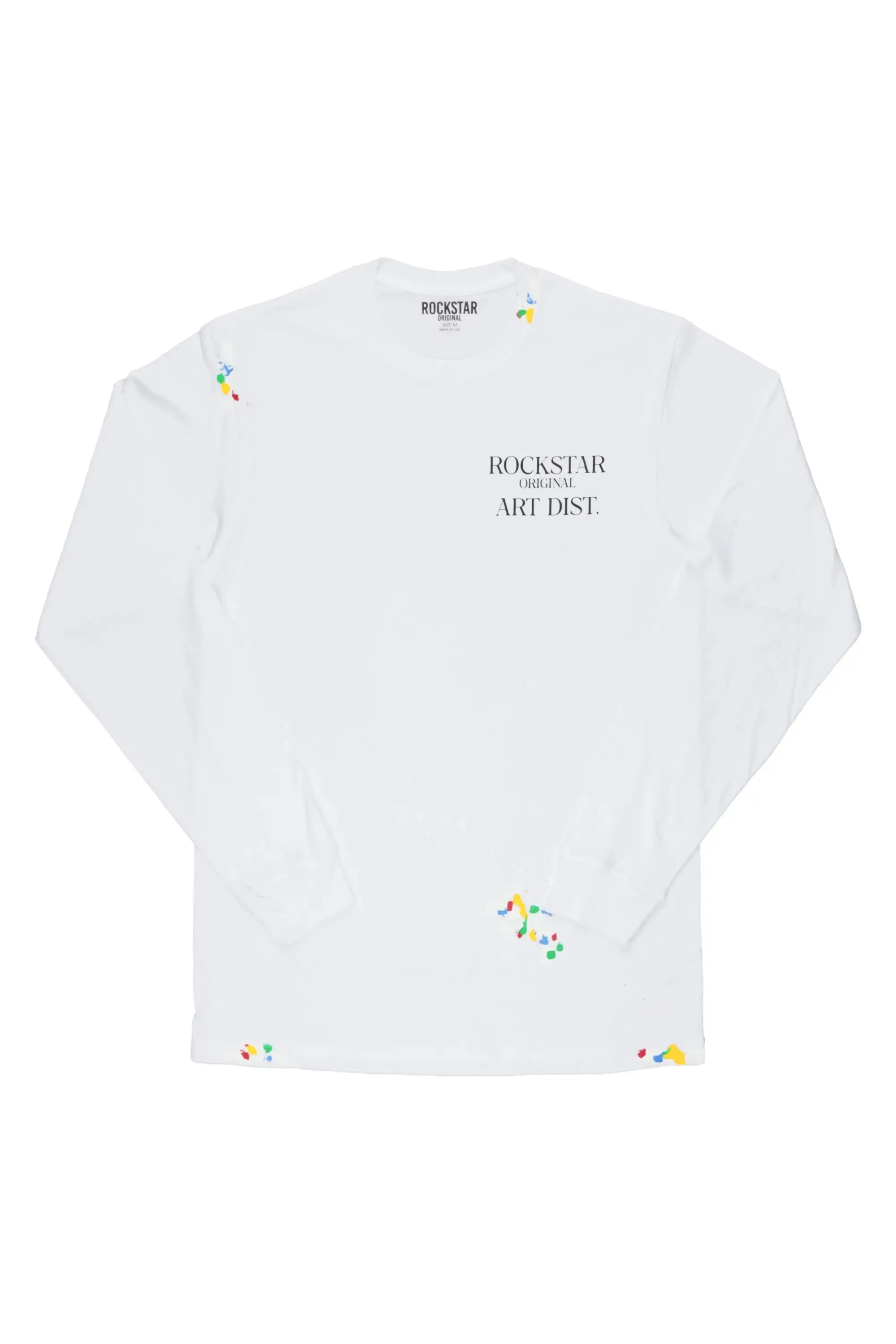 Palmer White Long Sleeve T-Shirt sold by Rockstar Original product image thumbnail 2