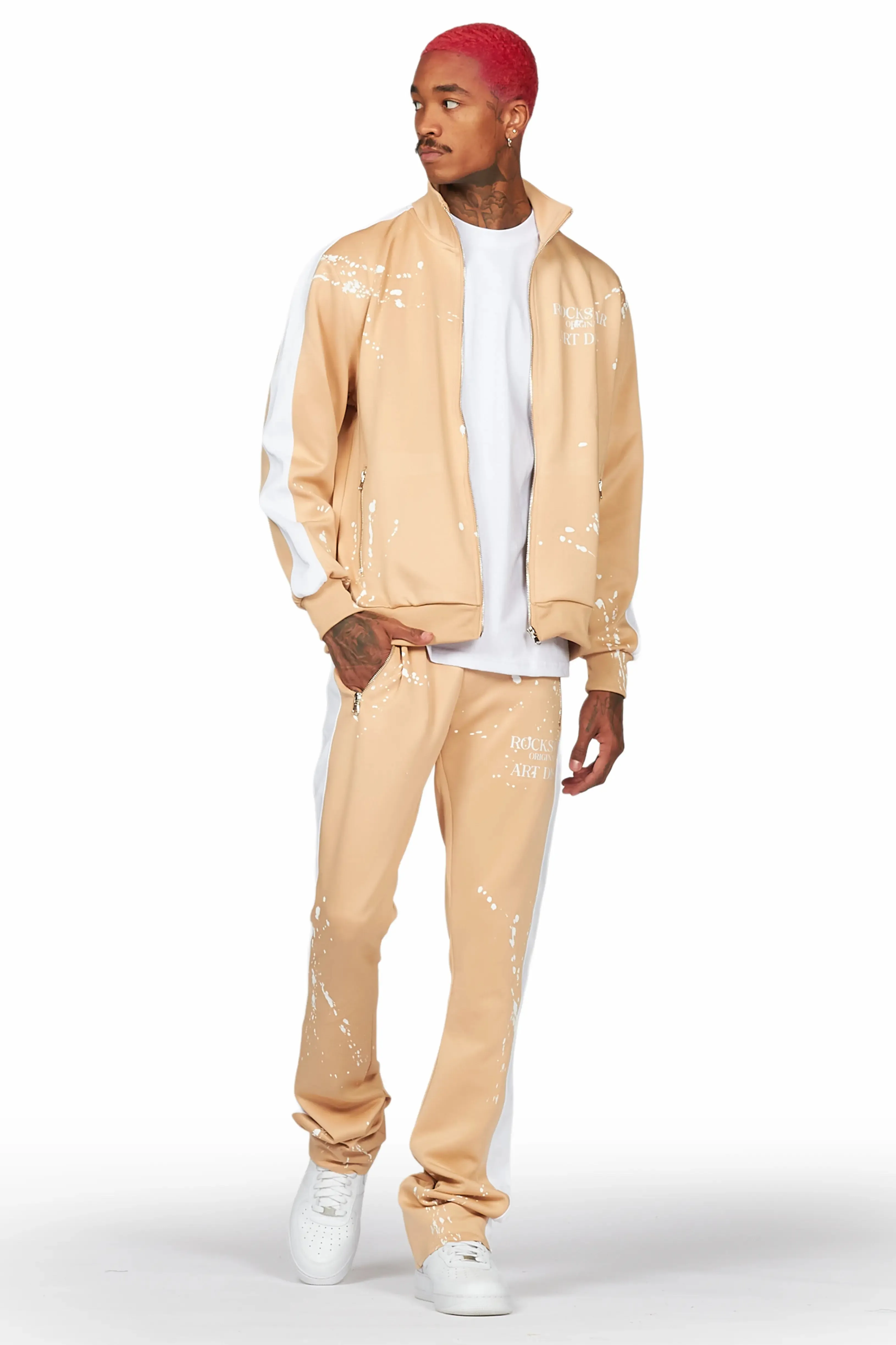 Albion Beige Tricot Stacked Track Set sold by Rockstar Original