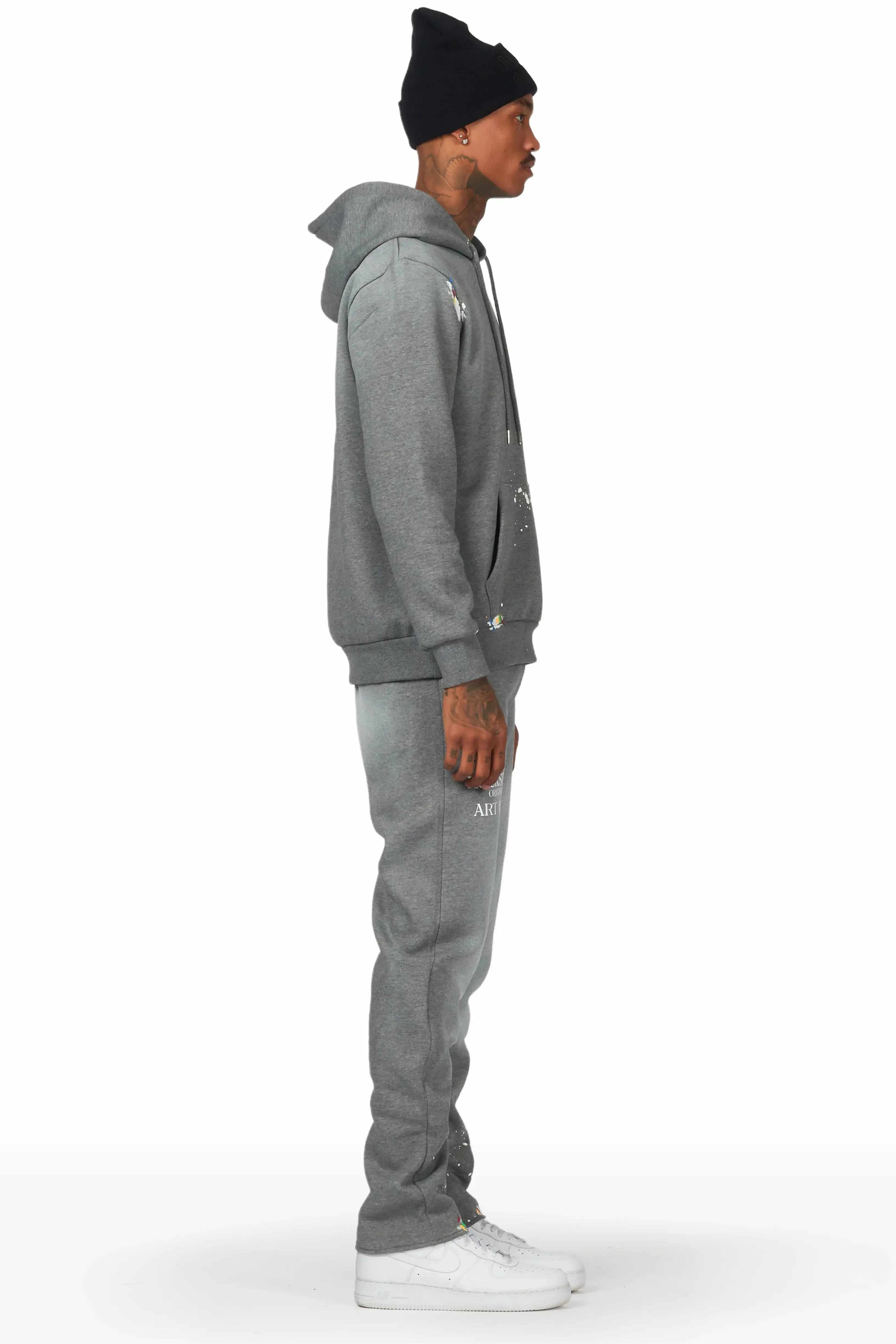 Rockstar Art Dist. Vintage Grey Hoodie Slim Fit Pant Set sold by Rockstar Original product image thumbnail 4