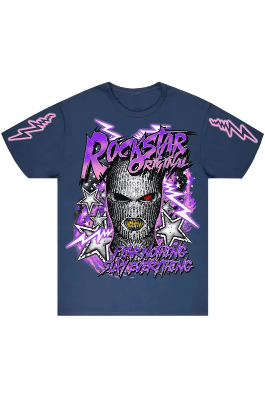 Brigit Blue Oversized T-Shirt sold by Rockstar Original