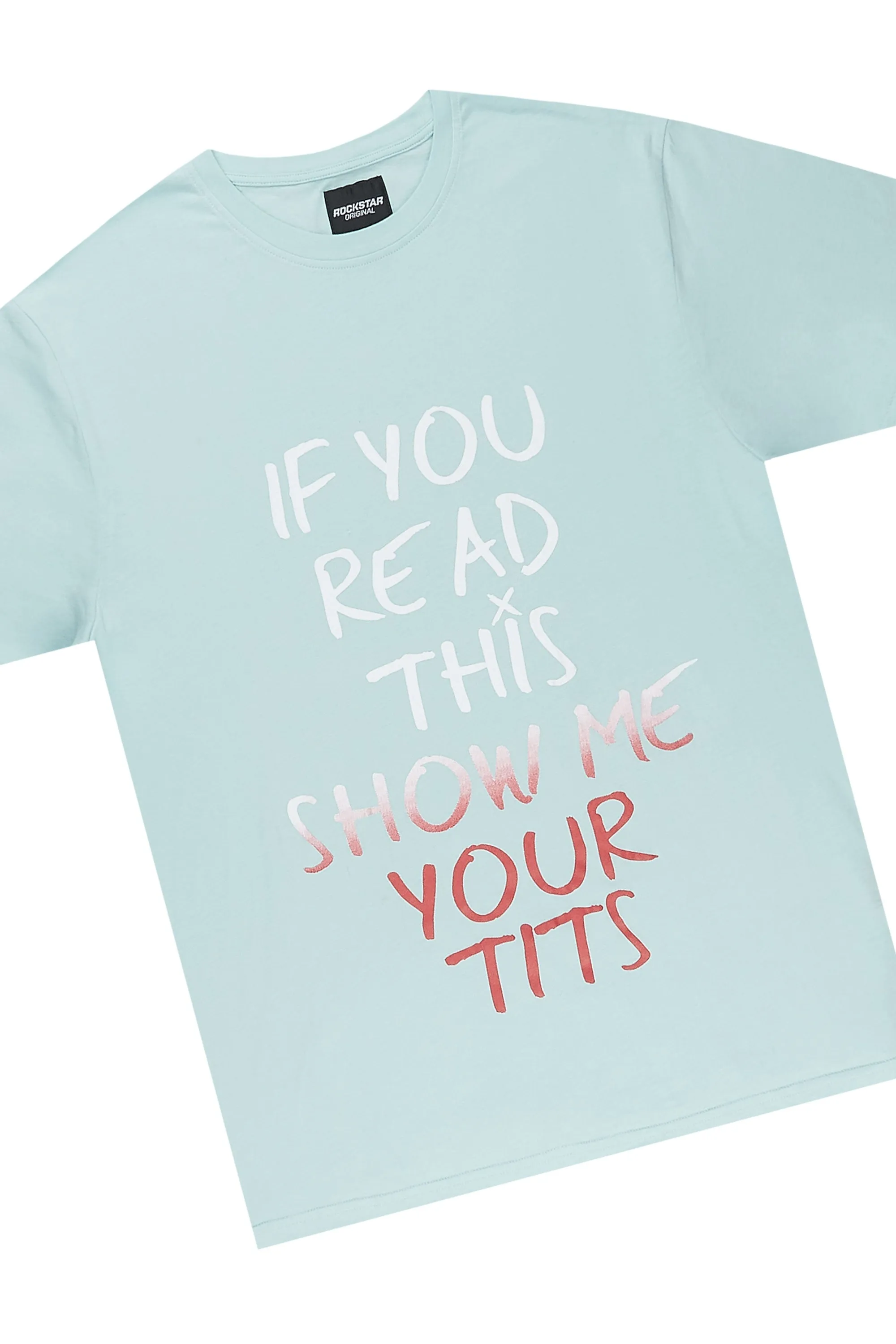 Alwine Aqua T-Shirt Short Set sold by Rockstar Original product image thumbnail 2