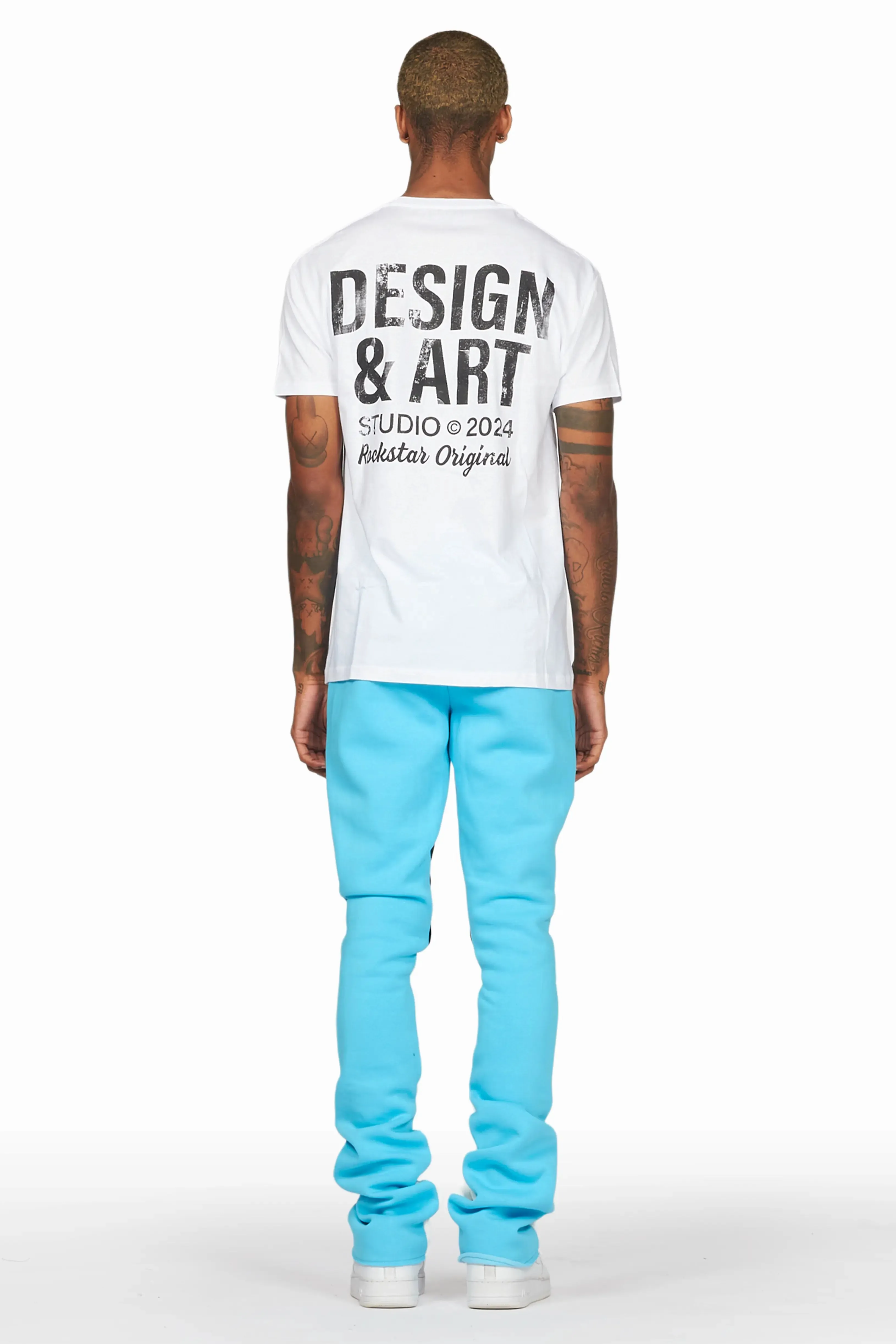 Mancha Blue T-Shirt Stacked Flare Track Set sold by Rockstar Original product image thumbnail 3