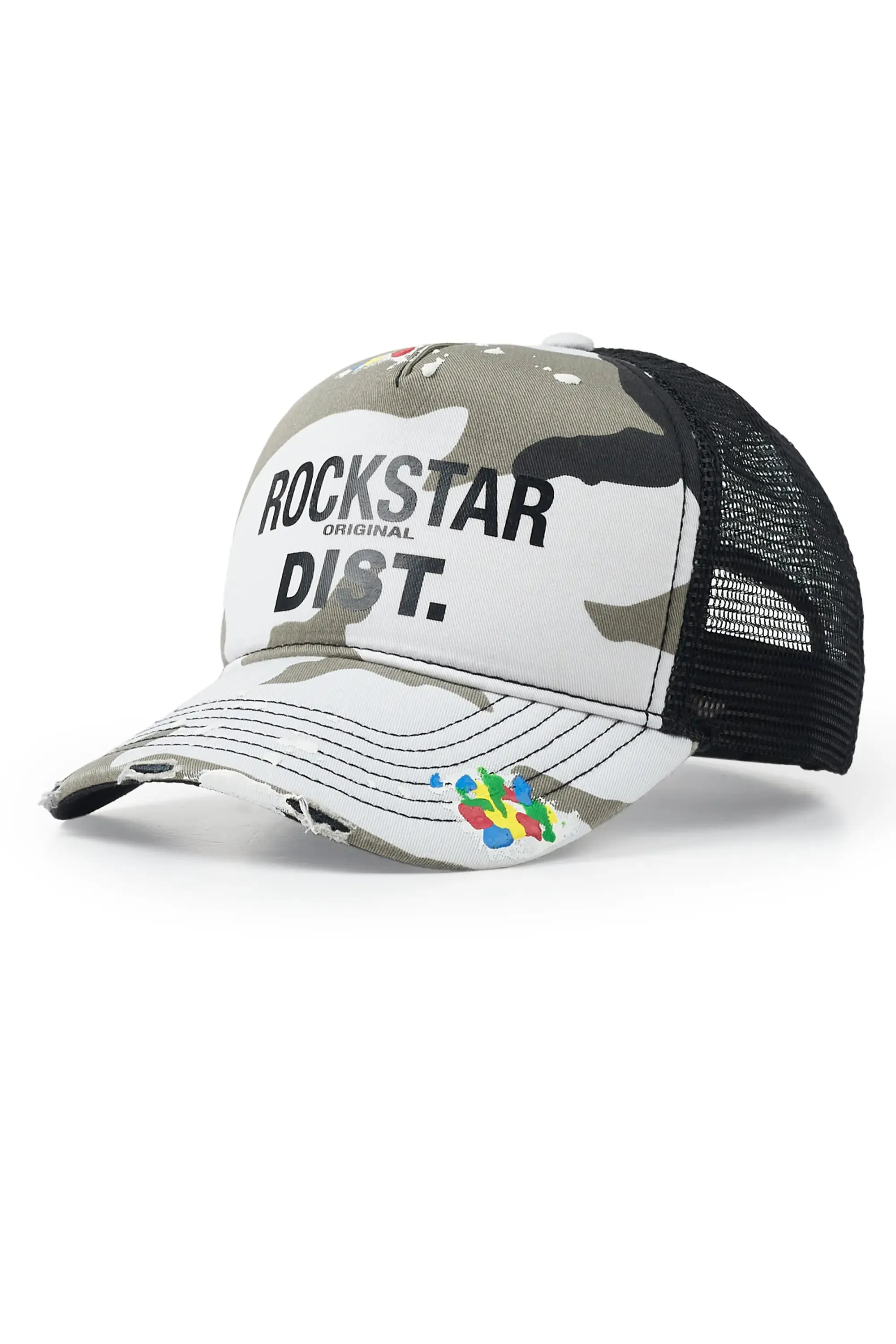 Neptune Black Camo Trucker Hat sold by Rockstar Original product image thumbnail 5