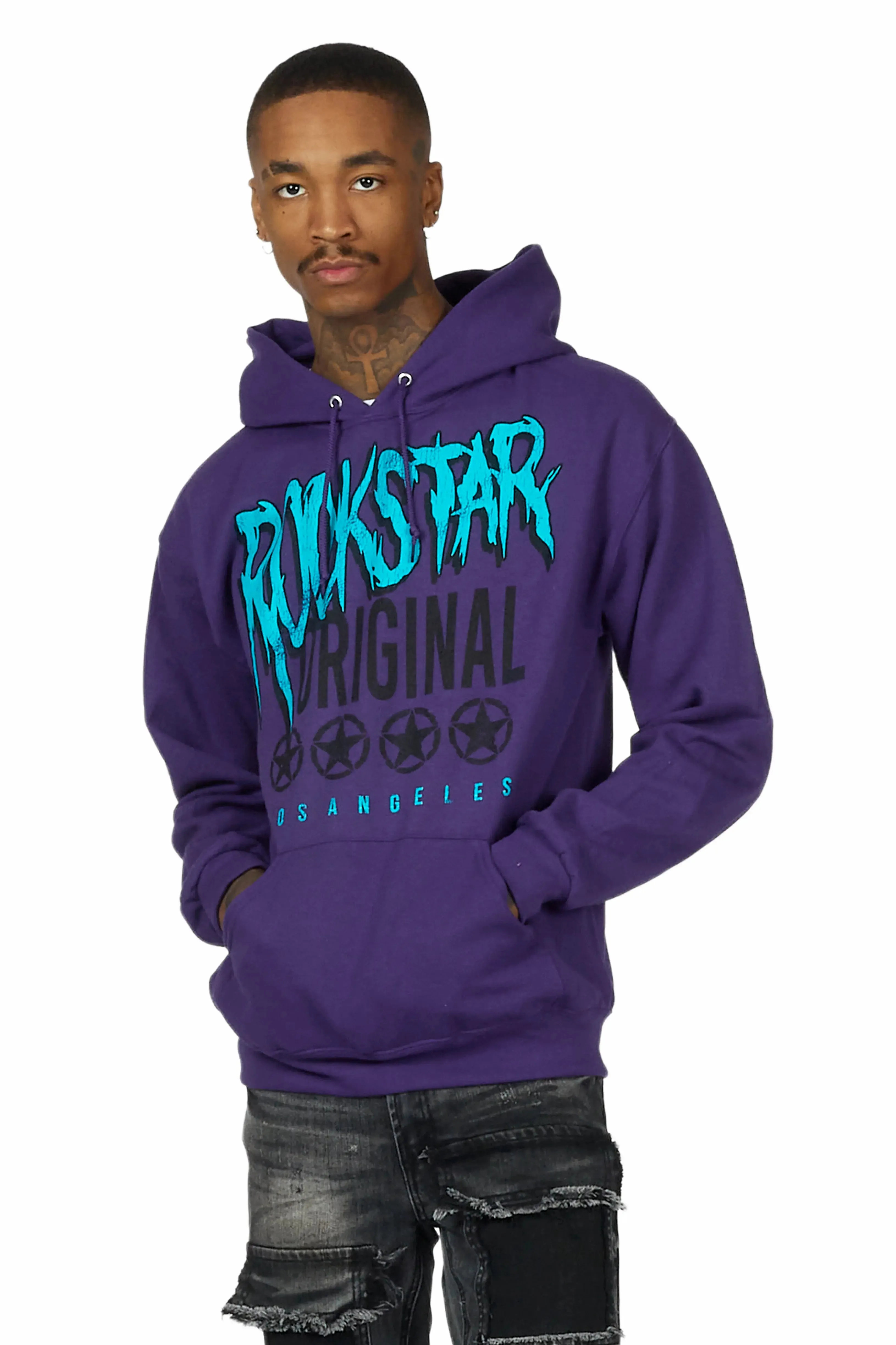 Wizzurd Purple Graphic Hoodie sold by Rockstar Original product image thumbnail 4