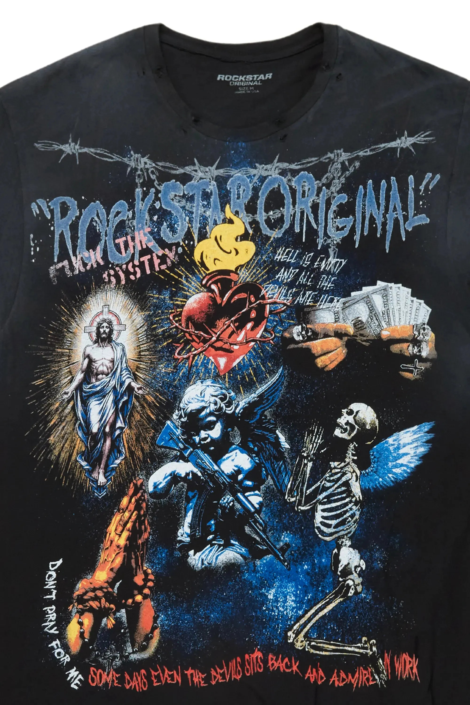 Innis Black Graphic T-Shirt sold by Rockstar Original product image thumbnail 5