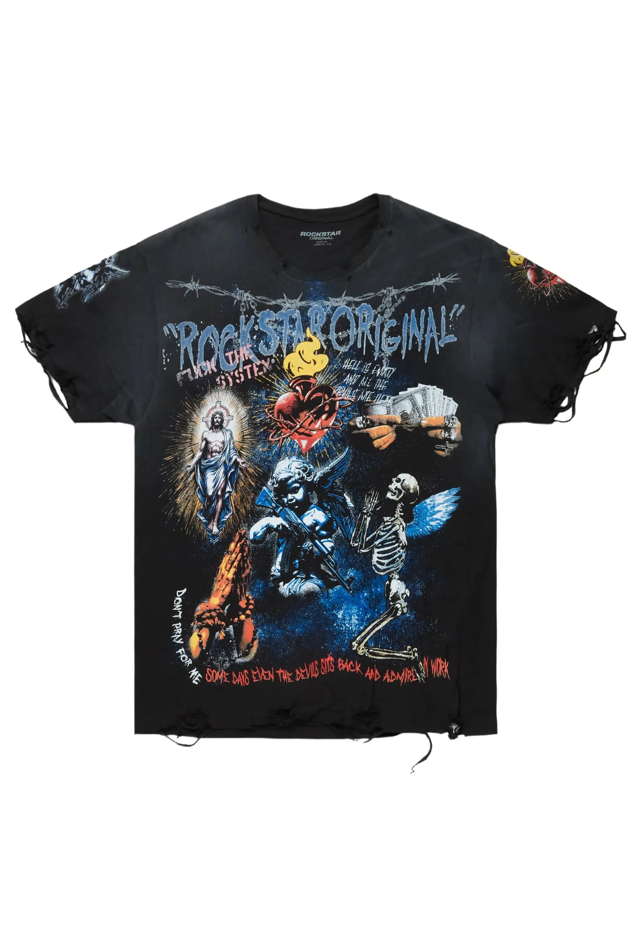 Innis Black Graphic T-Shirt sold by Rockstar Original