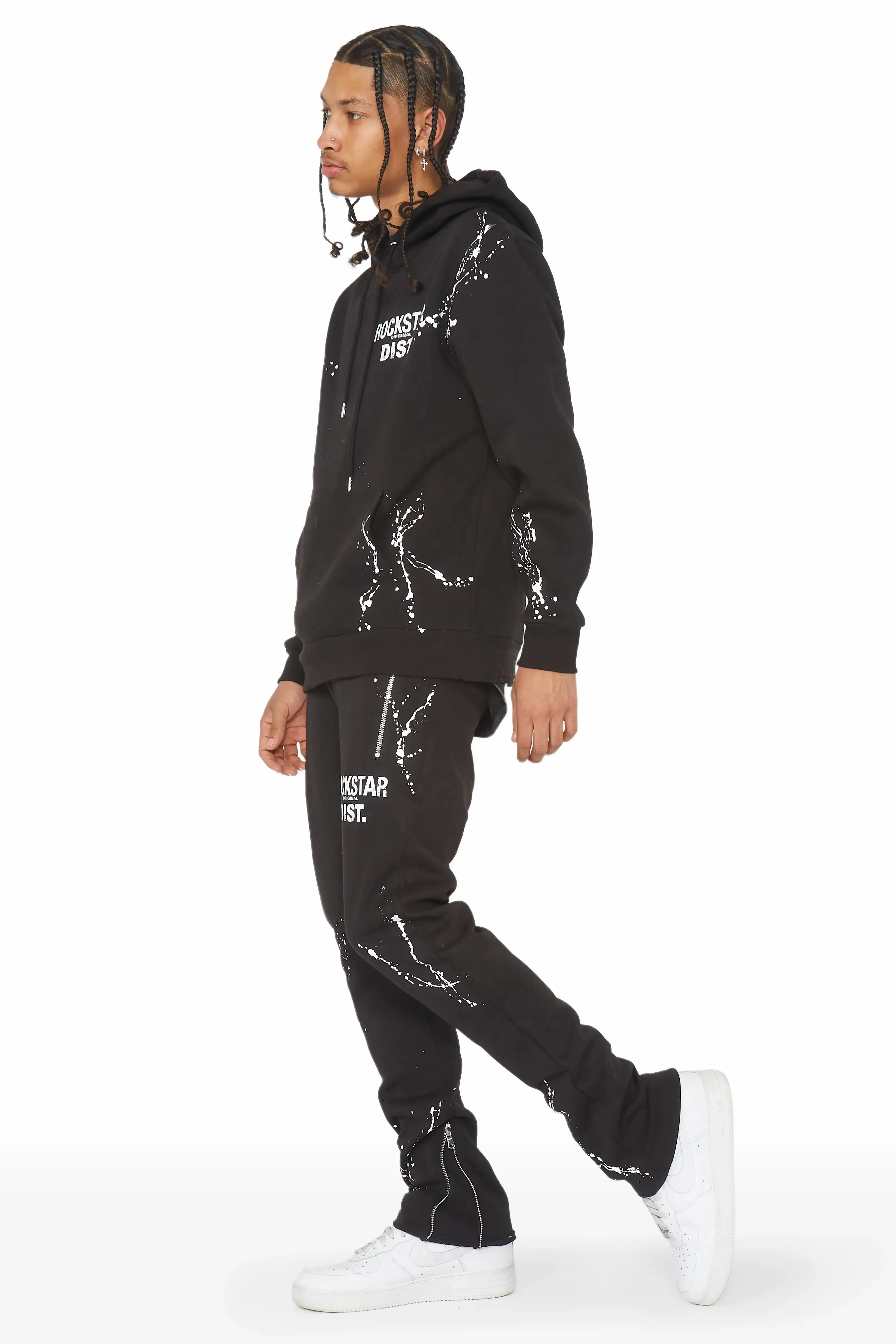 Reece Black Slim Fit Track Set sold by Rockstar Original product image thumbnail 4