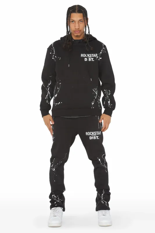 Reece Black  Slim Fit Track Set sold by Rockstar Original