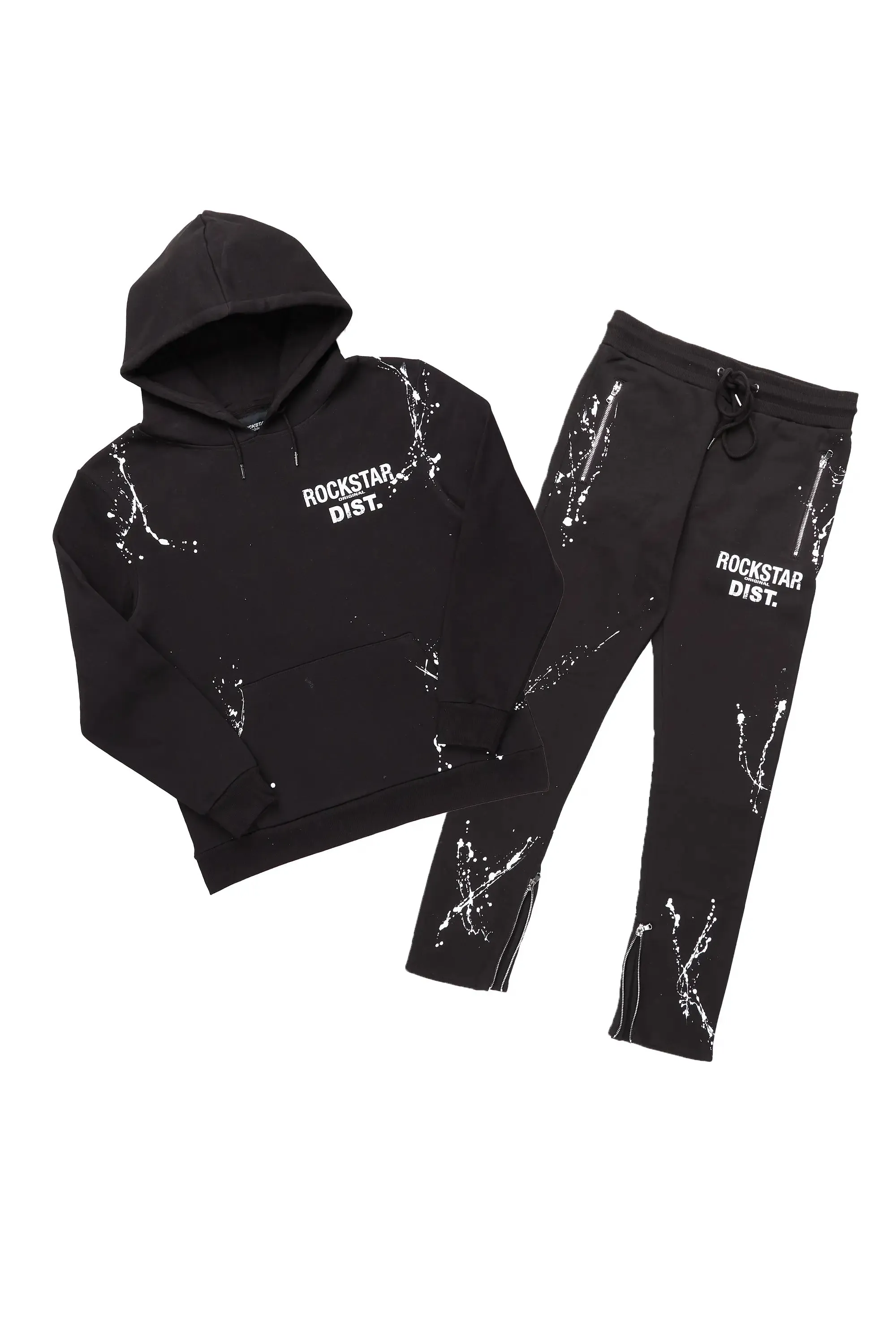 Reece Black Slim Fit Track Set sold by Rockstar Original product image thumbnail 2