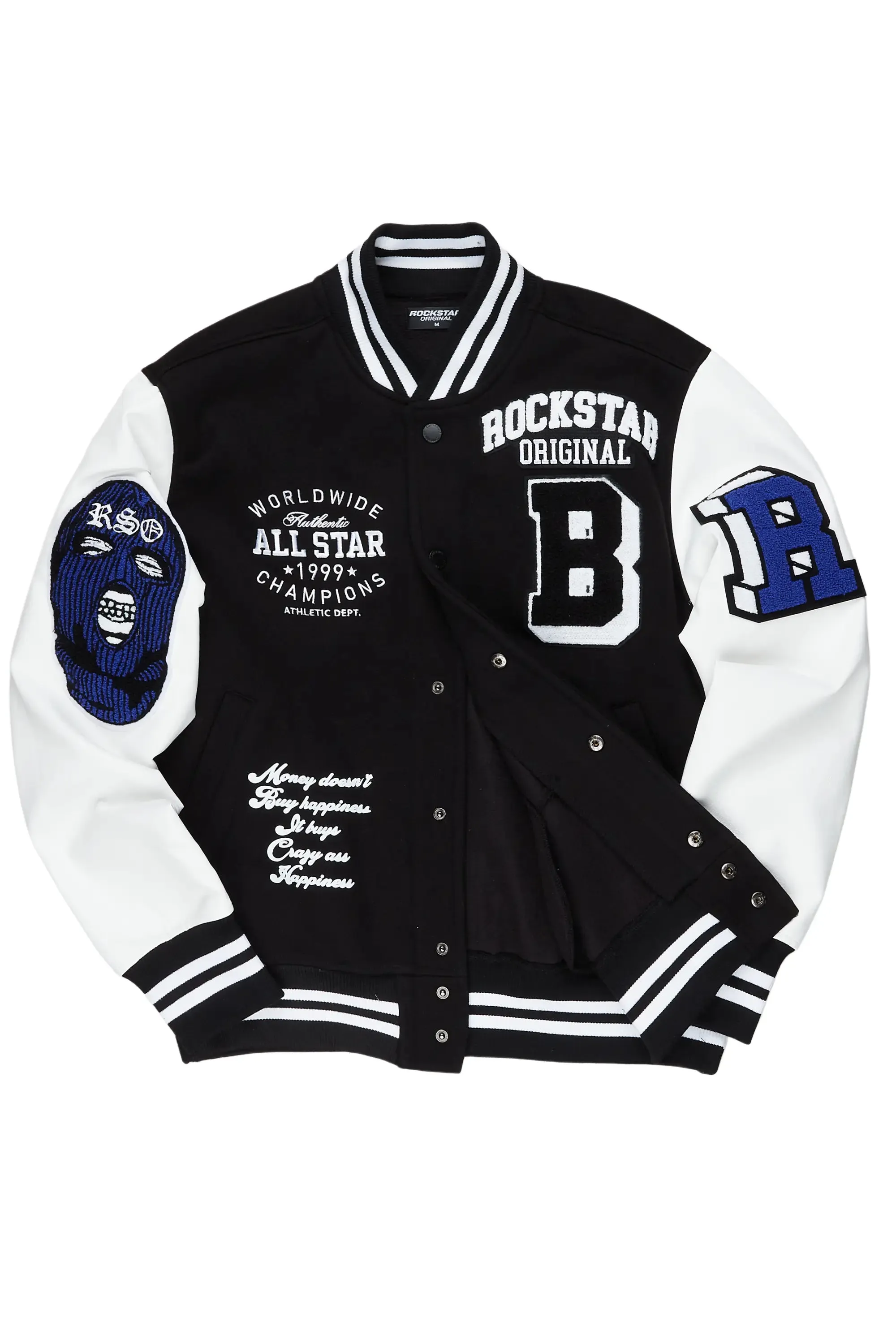 Himiko Black Varsity Jacket sold by Rockstar Original product image thumbnail 3