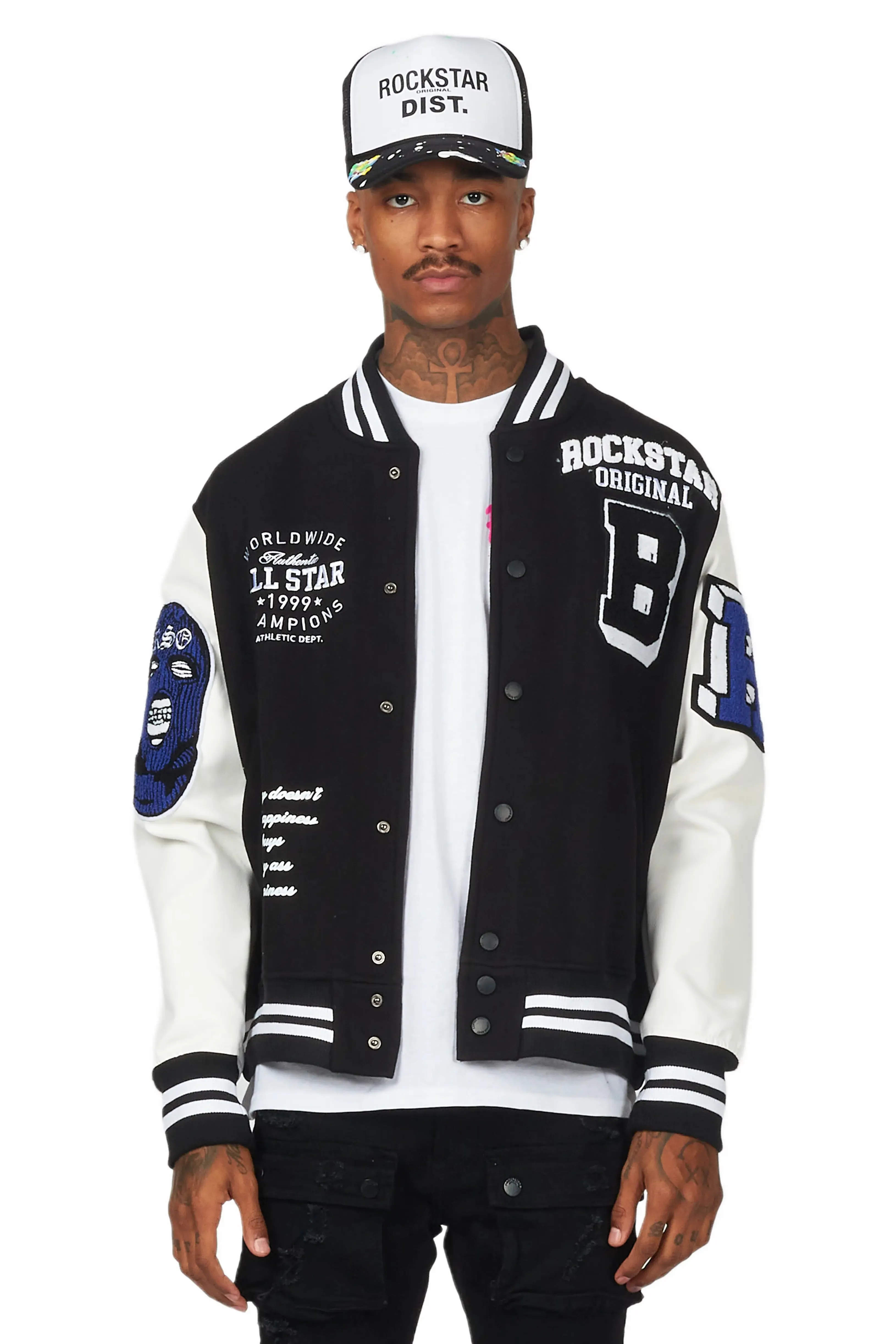 Himiko Black Varsity Jacket sold by Rockstar Original