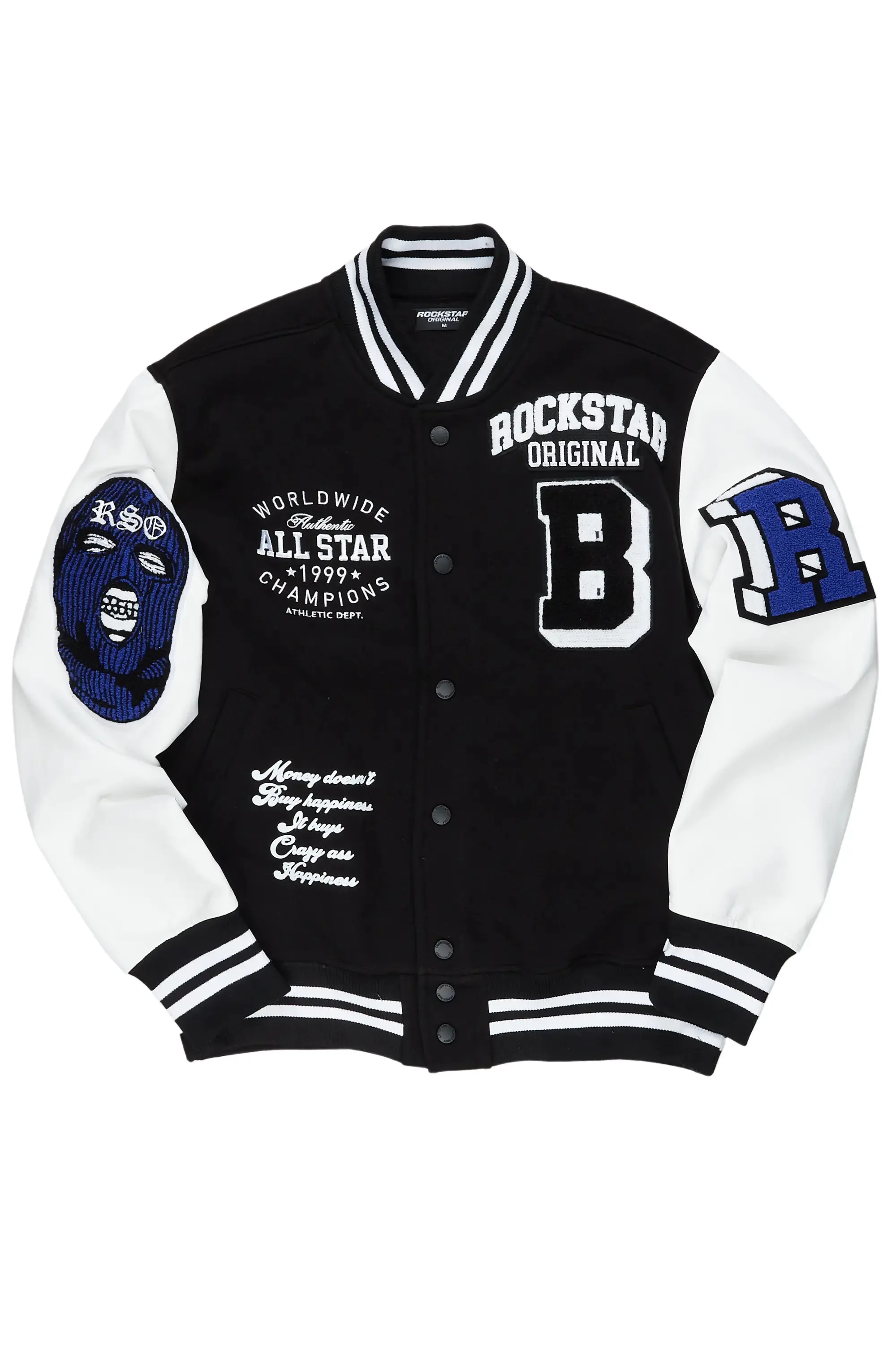 Himiko Black Varsity Jacket sold by Rockstar Original product image thumbnail 2