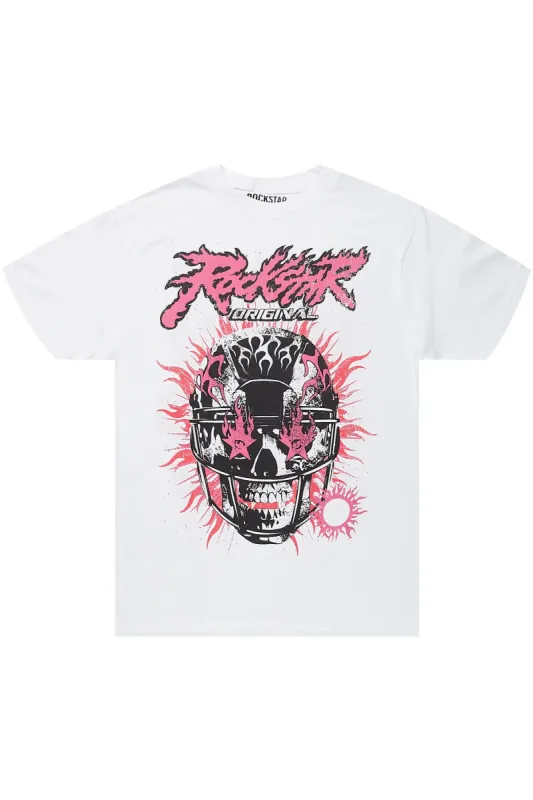 Nosetalgia White Graphic T-Shirt sold by Rockstar Original