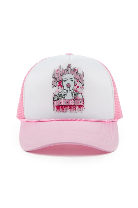 Deesepsha White/Pink Trucker Hat sold by Rockstar Original