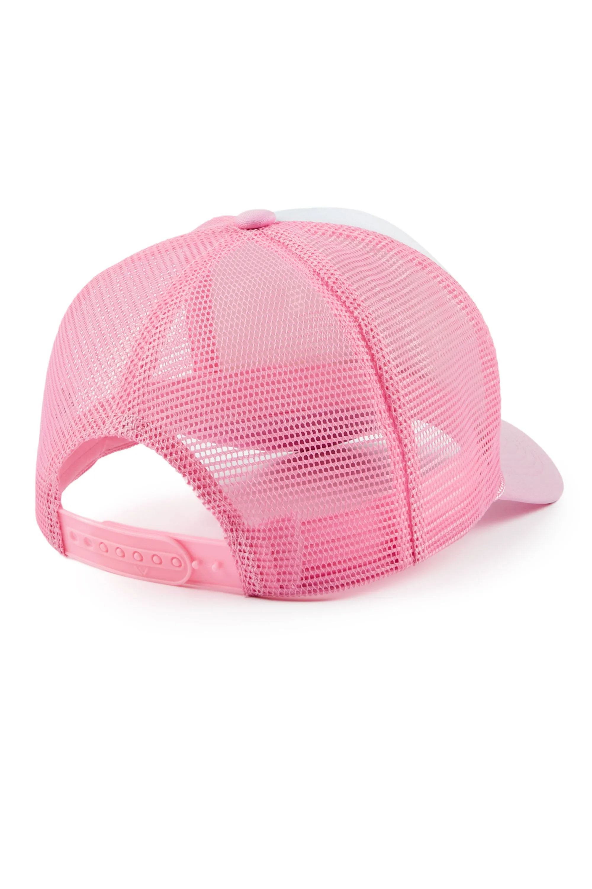 Deesepsha White/Pink Trucker Hat sold by Rockstar Original product image thumbnail 3