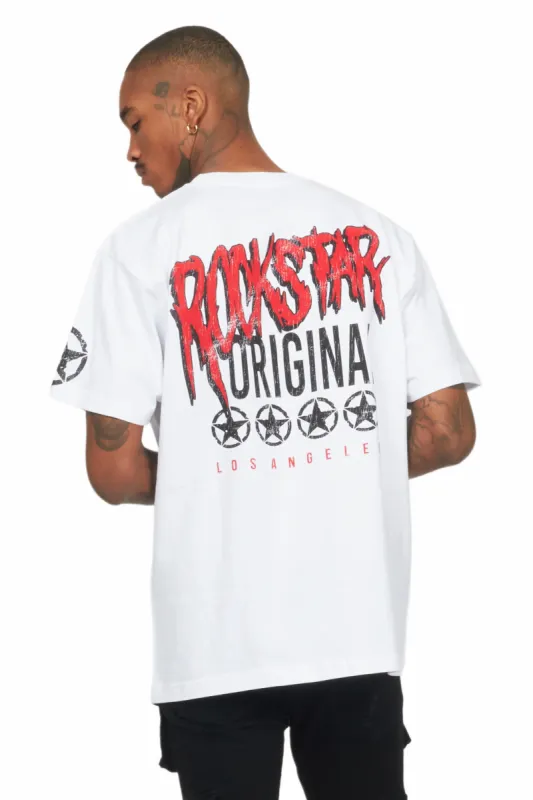 Wizzurd White Graphic T-Shirt sold by Rockstar Original