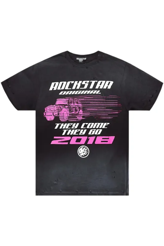 Geevag Black Oversized Tee sold by Rockstar Original