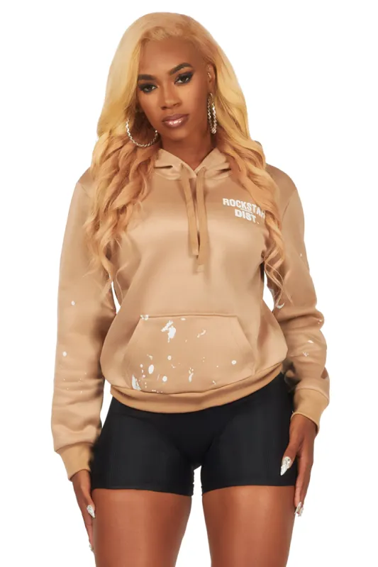 Nylia Tan Oversized Hoodie sold by Rockstar Original