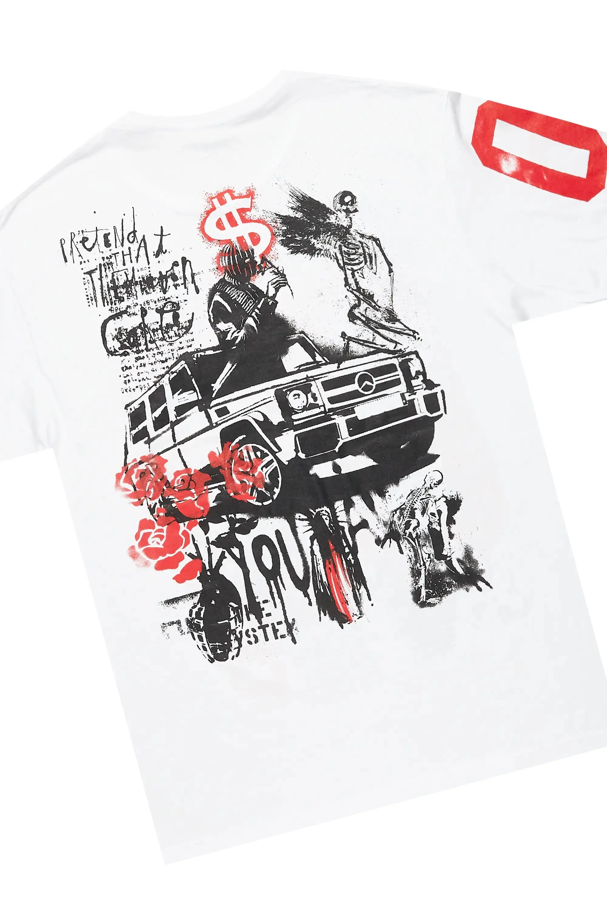 Grill White/Red T-Shirt/Stacked Flare Track Set sold by Rockstar Original product image thumbnail 3