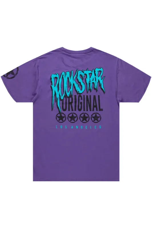Diandra Purple Oversized T-Shirt sold by Rockstar Original